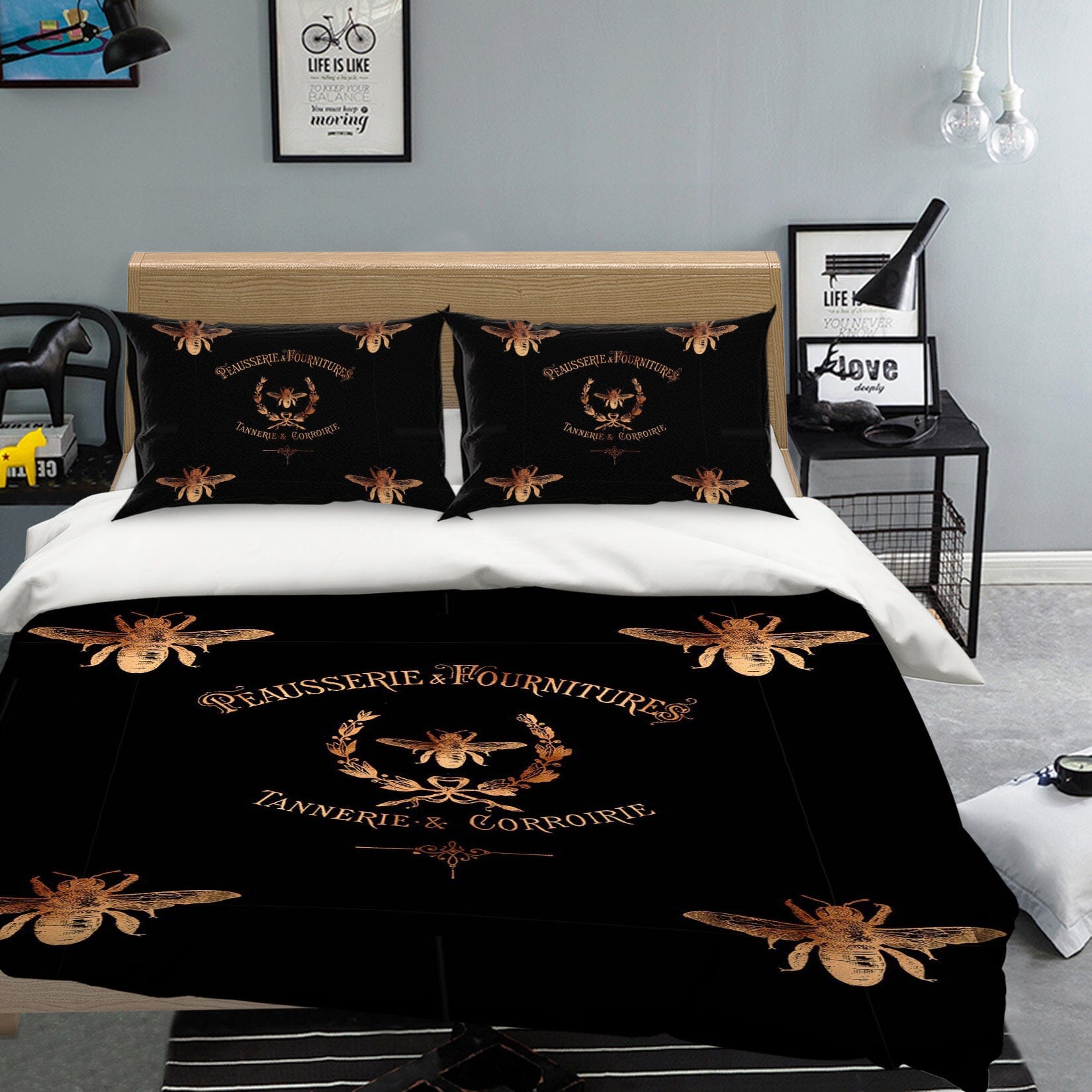 3D Bee Insect 141 Uta Naumann Bedding Bed Pillowcases Quilt Quiet Covers AJ Creativity Home 