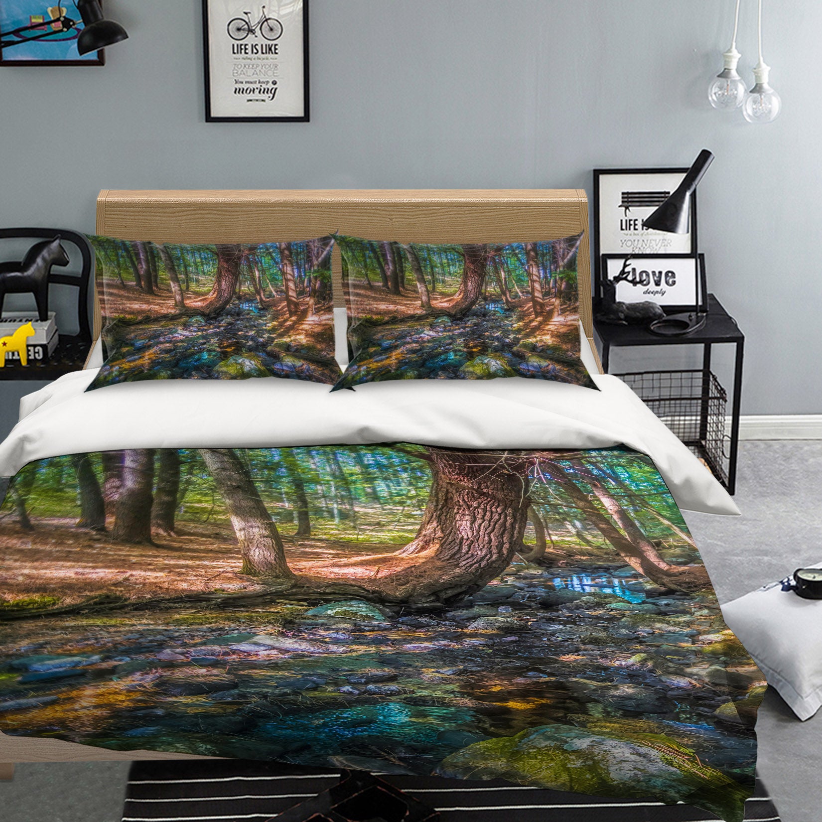 3D Parrish Woods 86008 Jerry LoFaro bedding Bed Pillowcases Quilt