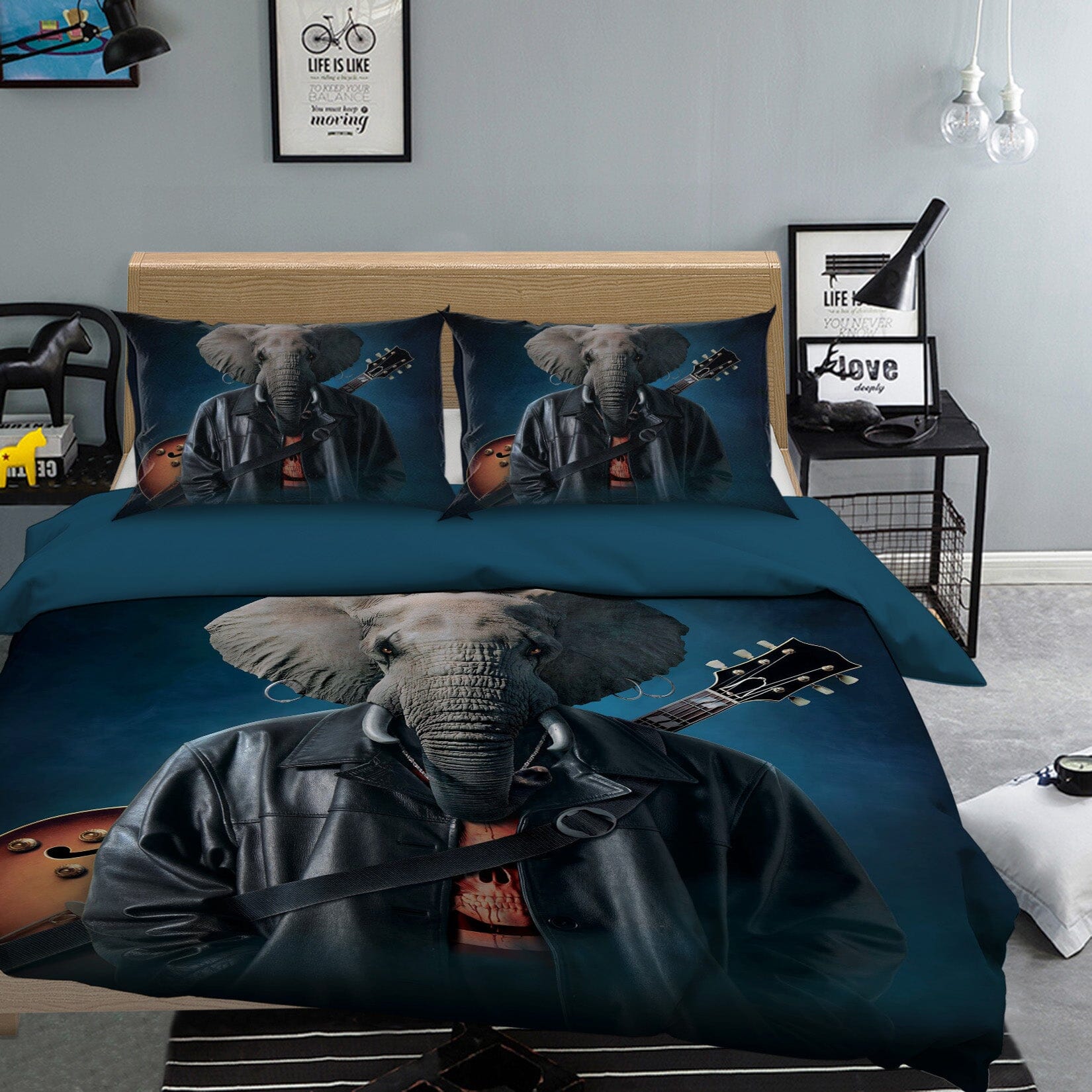 3D Elephice Cooper 044 Bed Pillowcases Quilt Exclusive Designer Vincent Quiet Covers AJ Creativity Home 