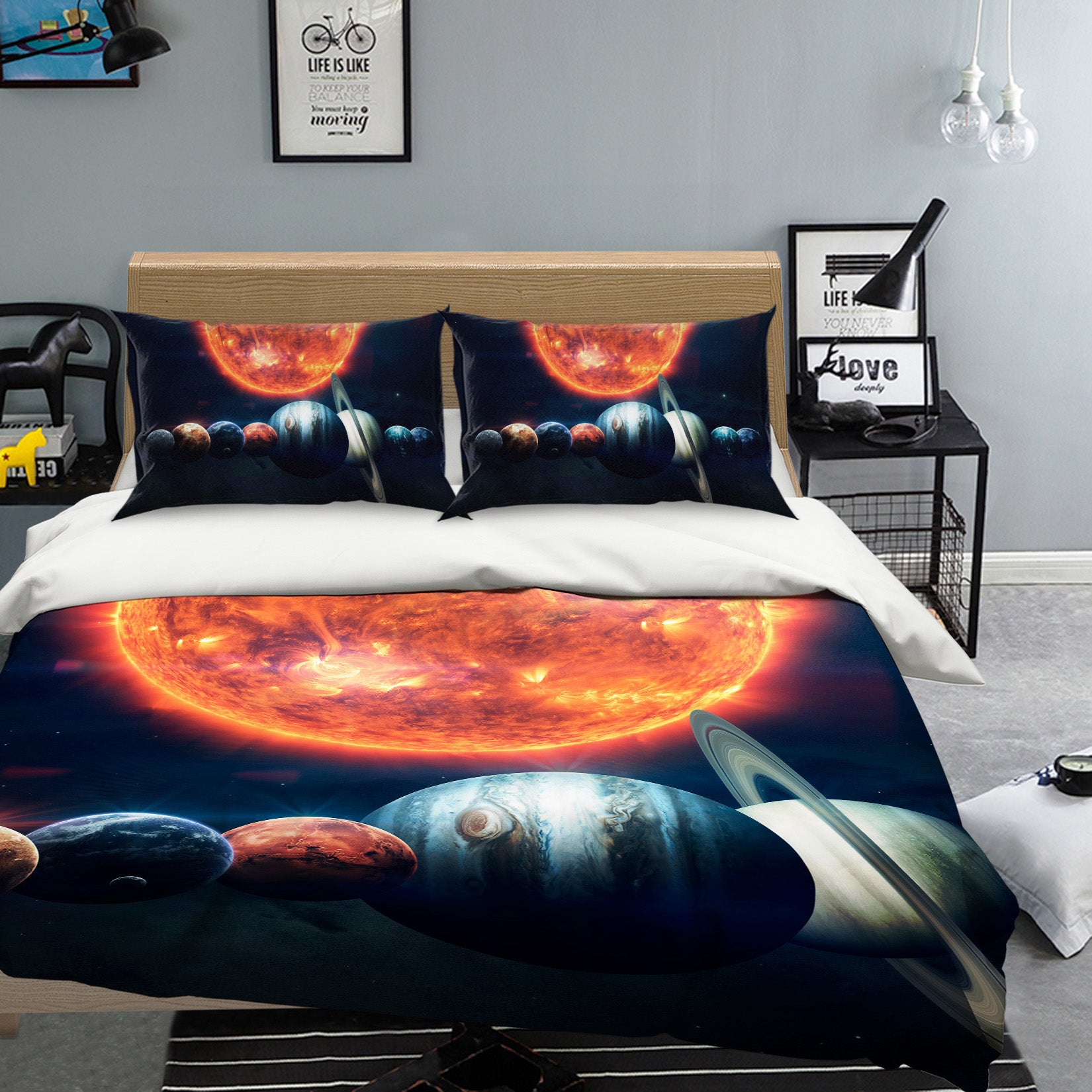 3D Planet 60110 Bed Pillowcases Quilt