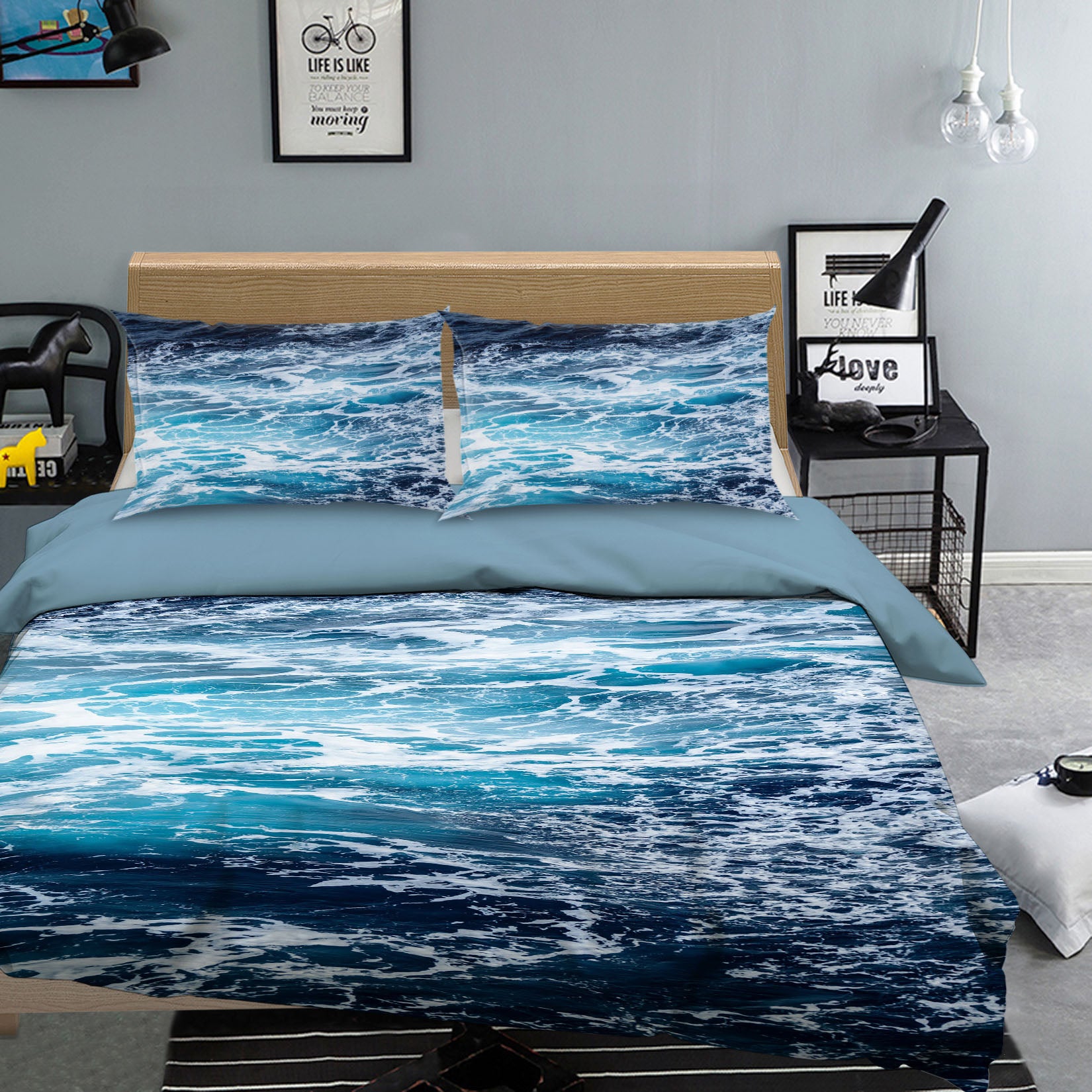 3D Sea Surface 16053 Bed Pillowcases Quilt