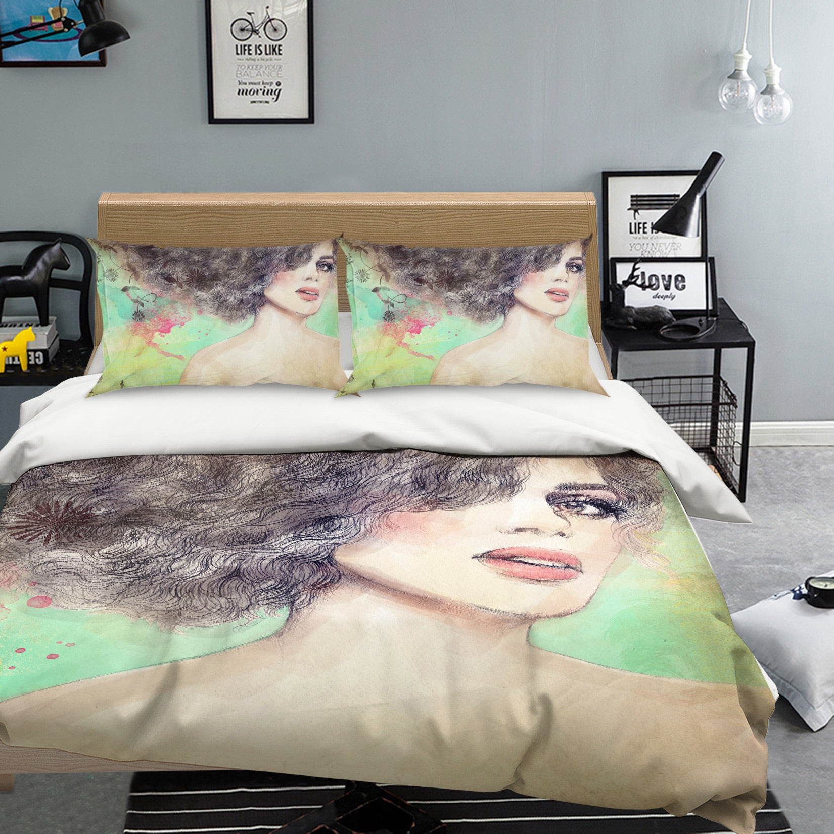 3D Mature Model 002 Bed Pillowcases Quilt