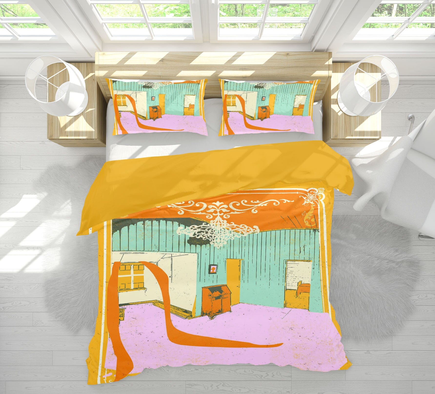 3D Cozy Room 2113 Showdeer Bedding Bed Pillowcases Quilt Quiet Covers AJ Creativity Home 