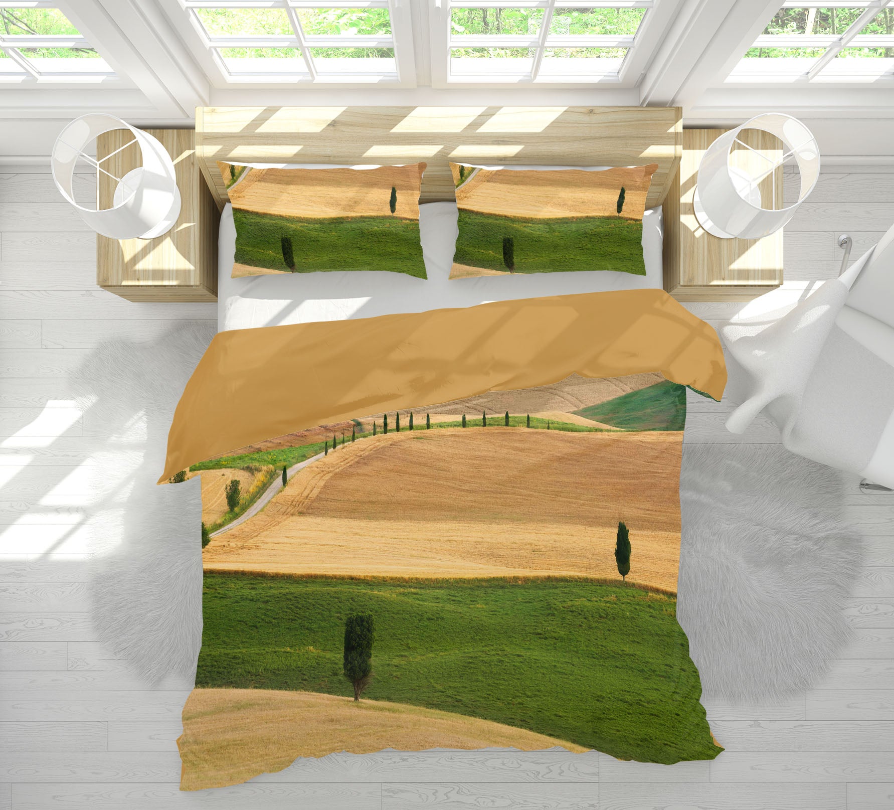 3D Desert Grass Tree 109 Marco Carmassi Bedding Bed Pillowcases Quilt