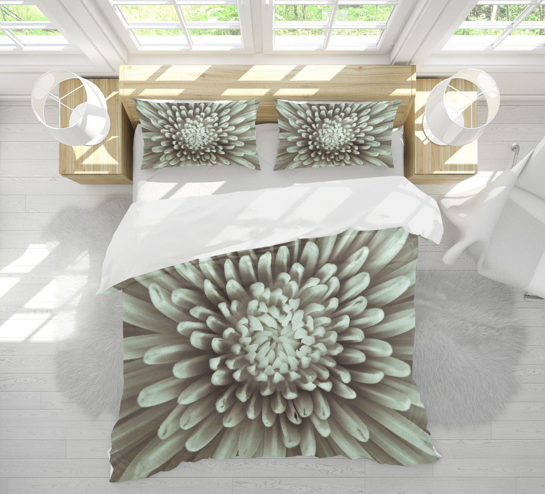 3D White Daisy 2001 Assaf Frank Bedding Bed Pillowcases Quilt Quiet Covers AJ Creativity Home 