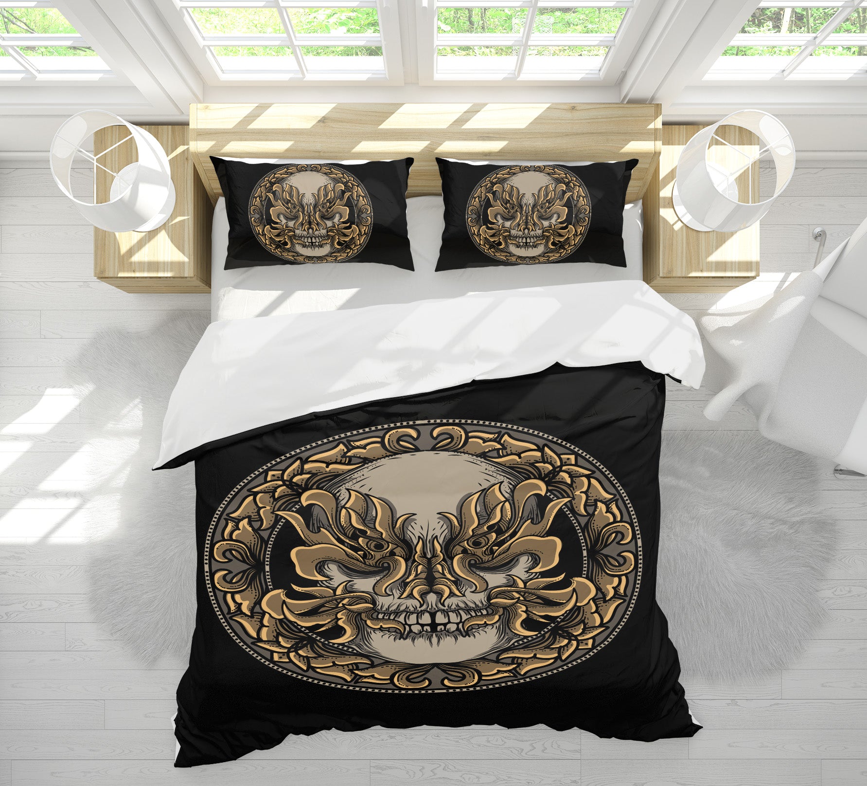 3D Circle Pattern 58219 Bed Pillowcases Quilt