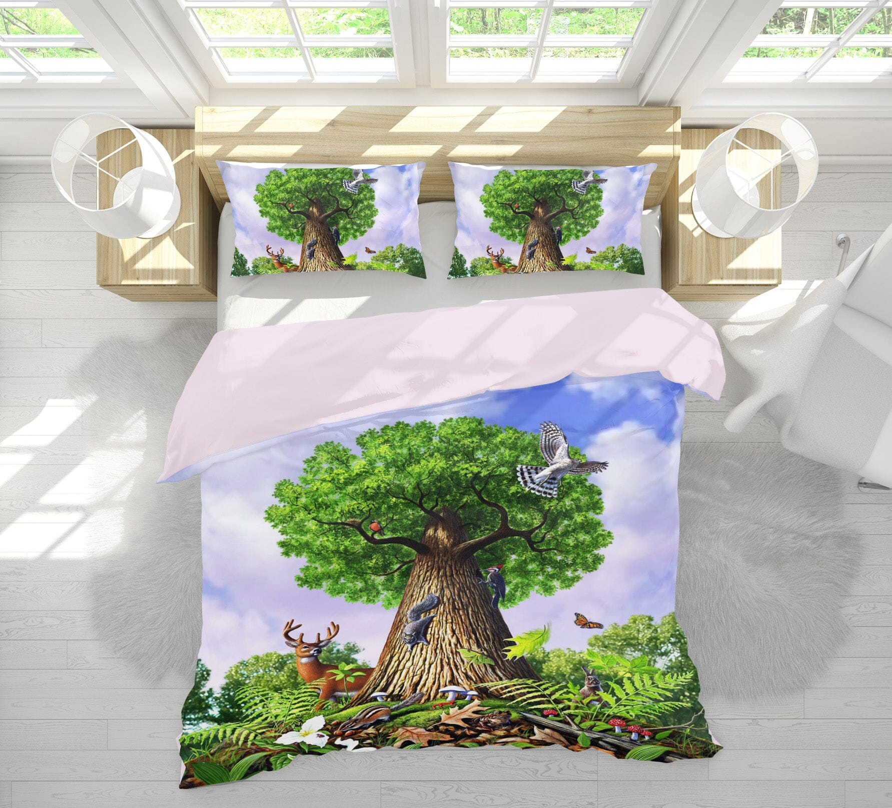 3D Tree Of Life 2134 Jerry LoFaro bedding Bed Pillowcases Quilt Quiet Covers AJ Creativity Home 