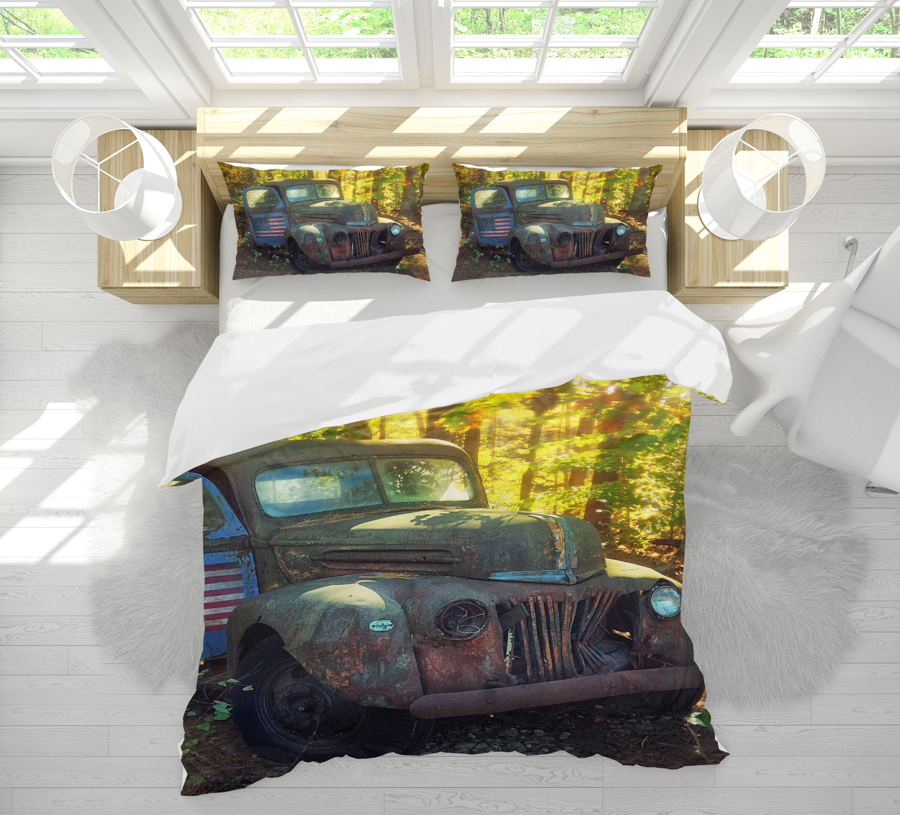 3D Scrap Car 86026 Jerry LoFaro bedding Bed Pillowcases Quilt