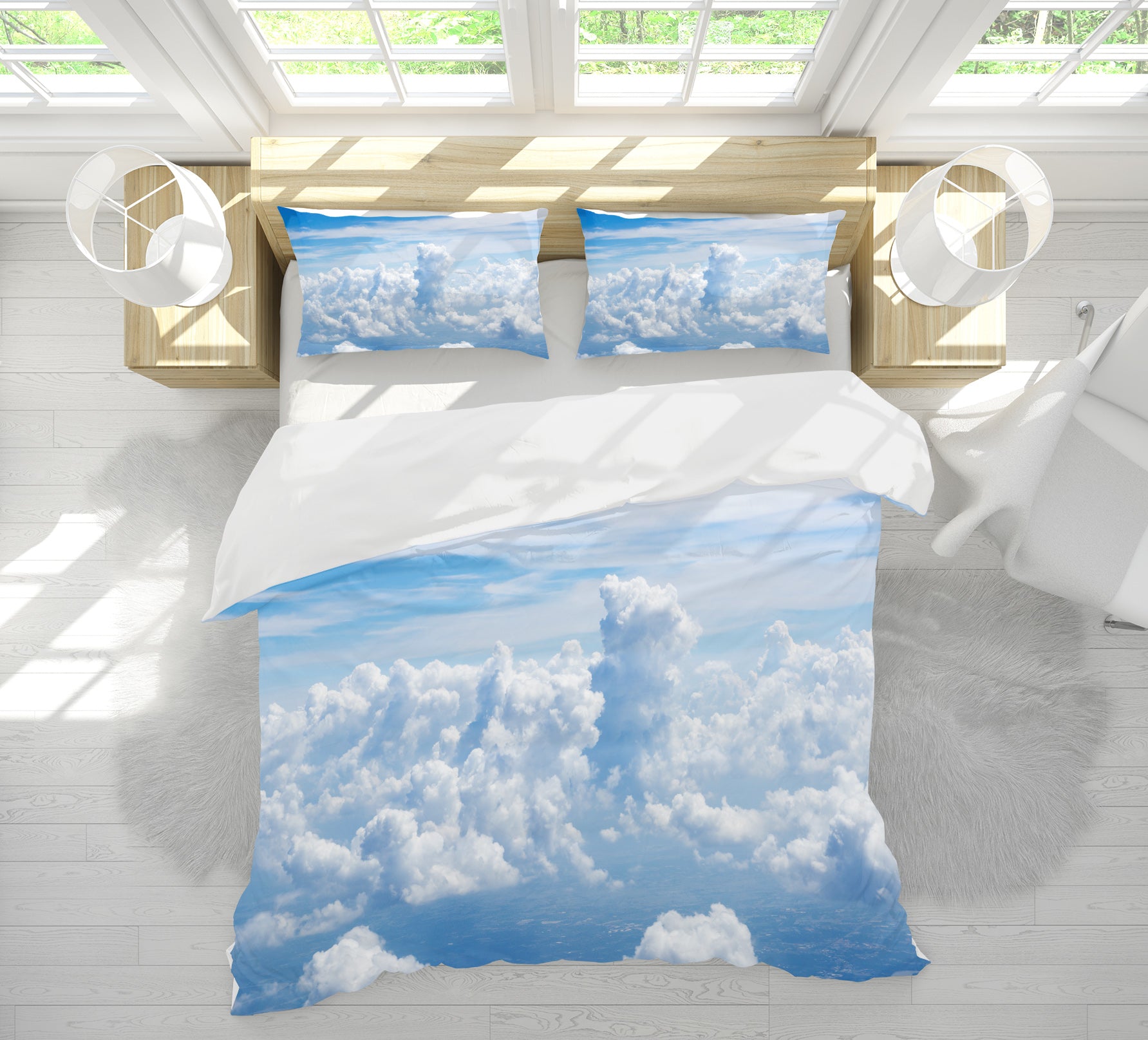 3D Clouds 60237 Bed Pillowcases Quilt