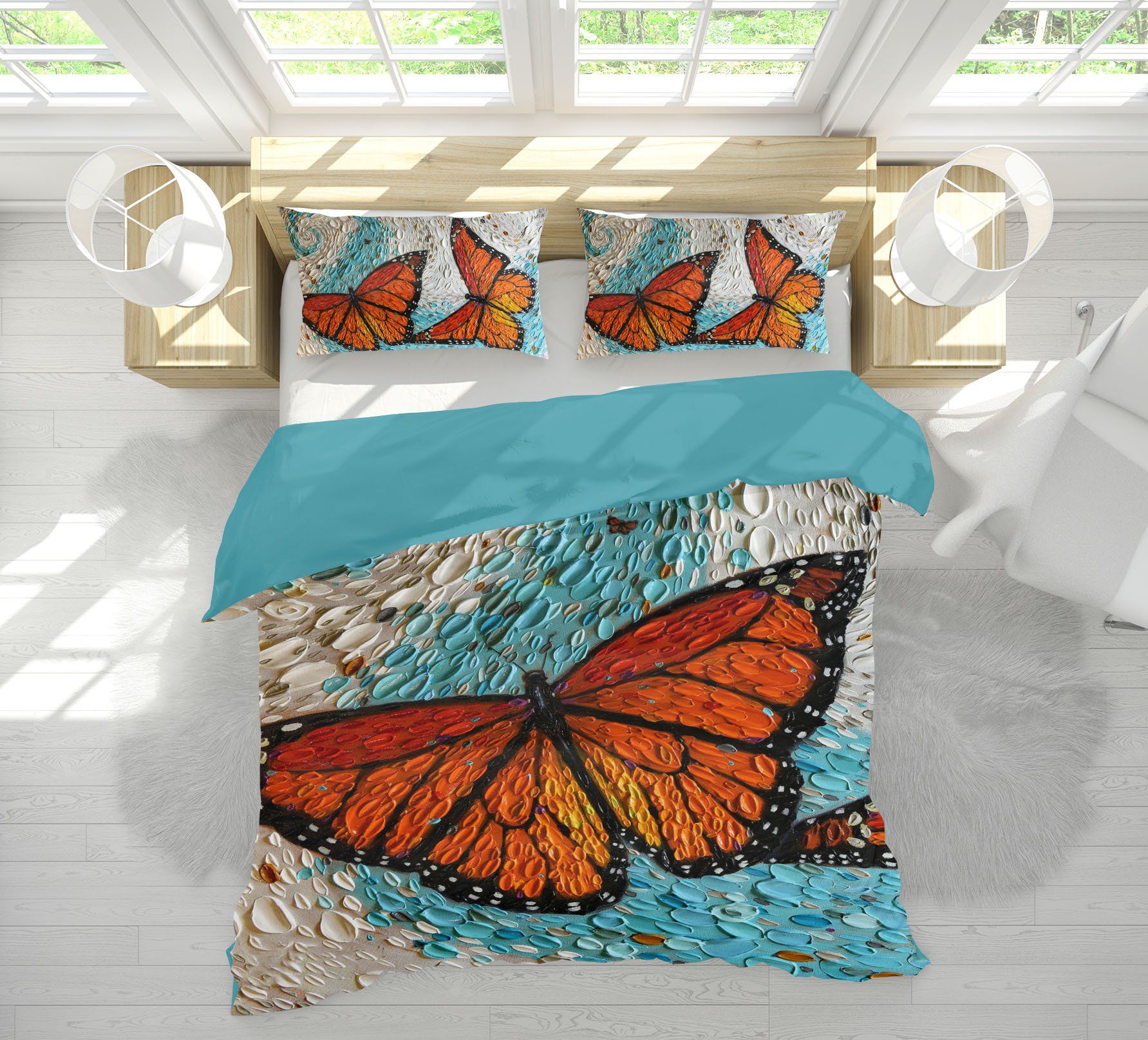 3D Butterfly 2125 Dena Tollefson bedding Bed Pillowcases Quilt Quiet Covers AJ Creativity Home 