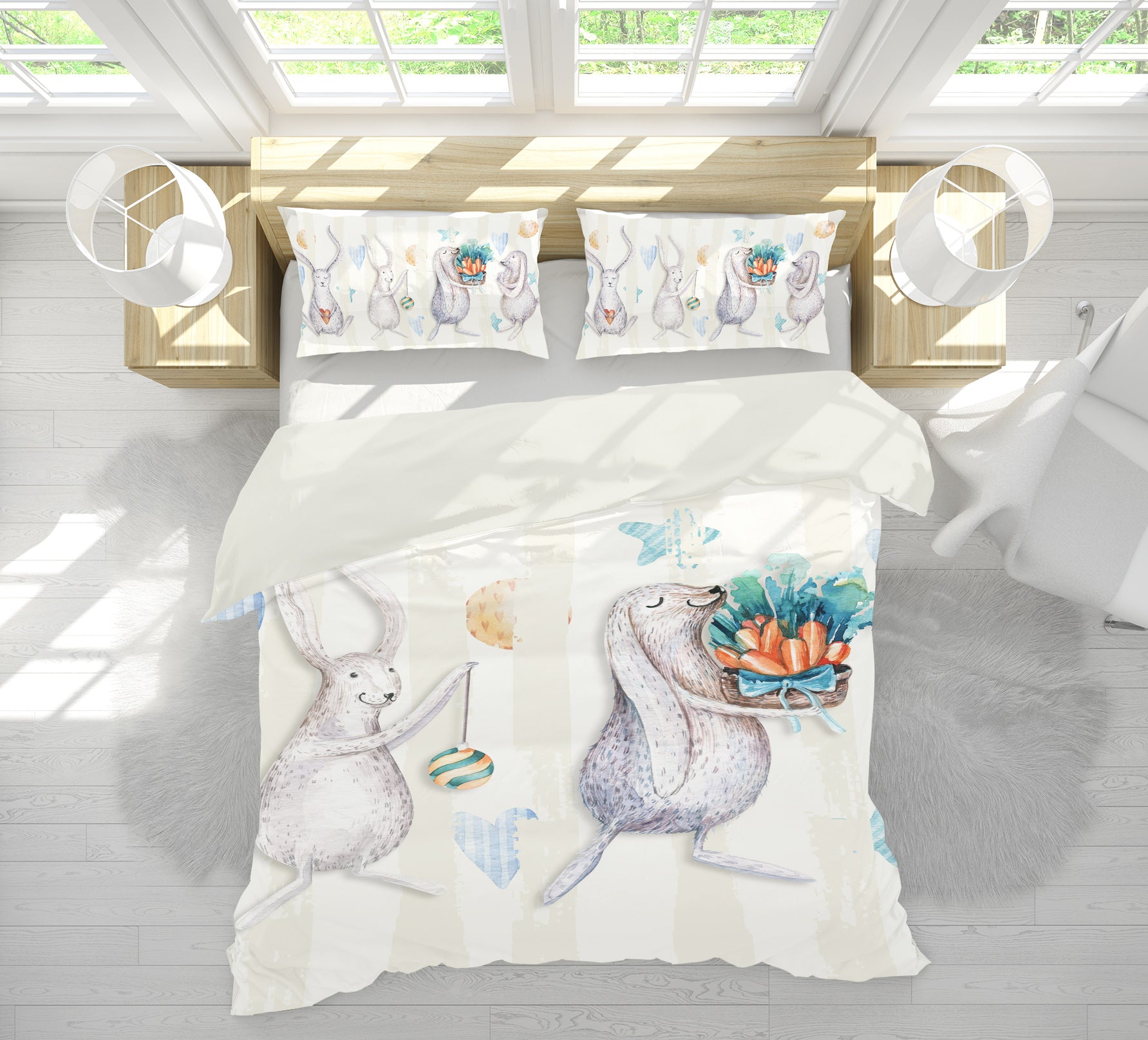 3D Mouse 13123 Bed Pillowcases Quilt