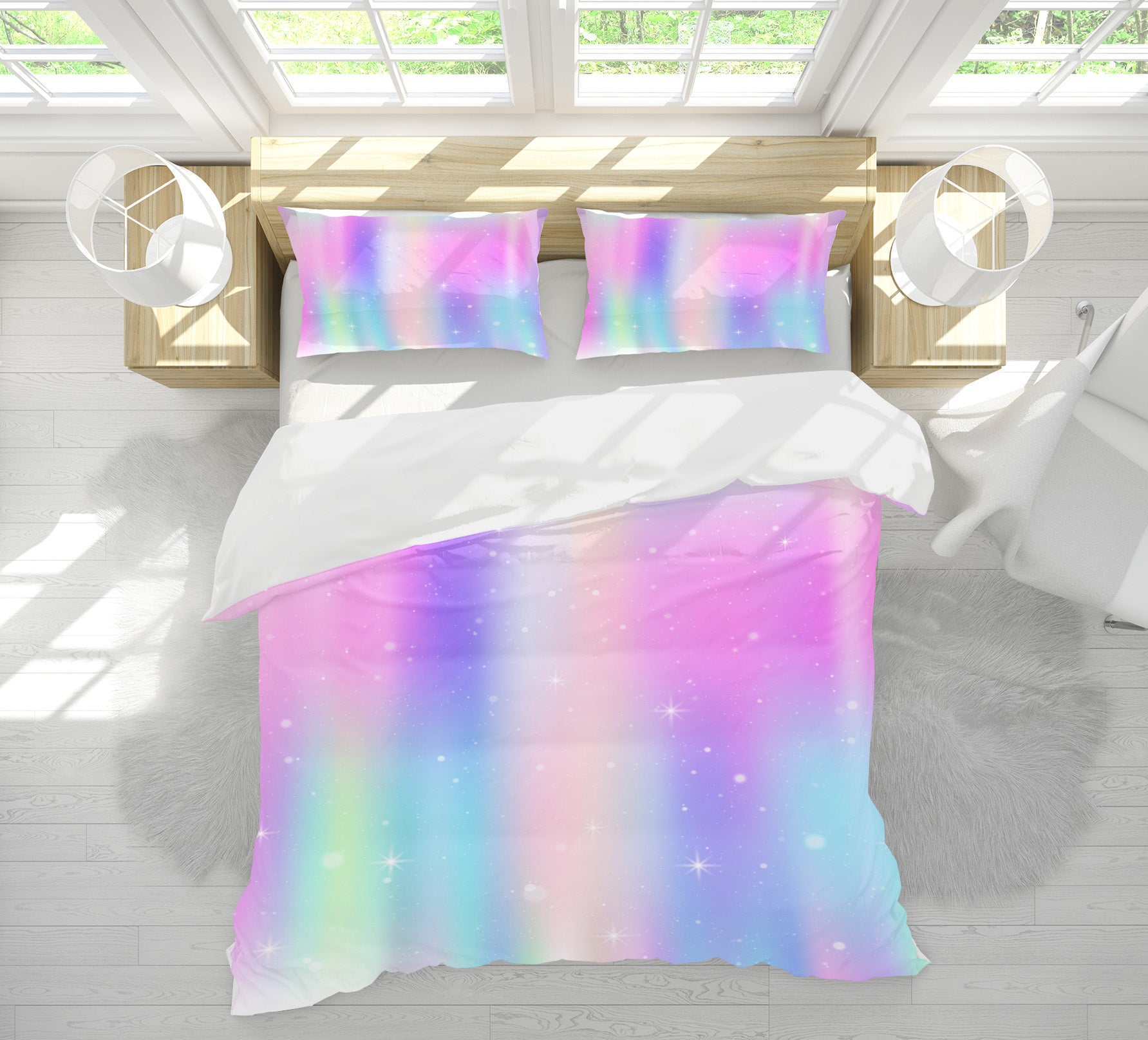 3D Colorful 60230 Bed Pillowcases Quilt