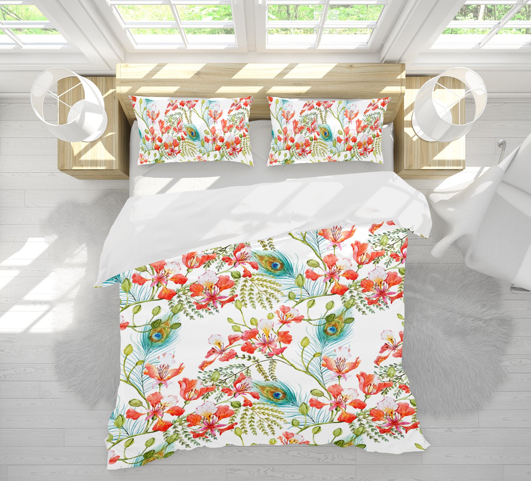 3D Flowers 14222 Bed Pillowcases Quilt
