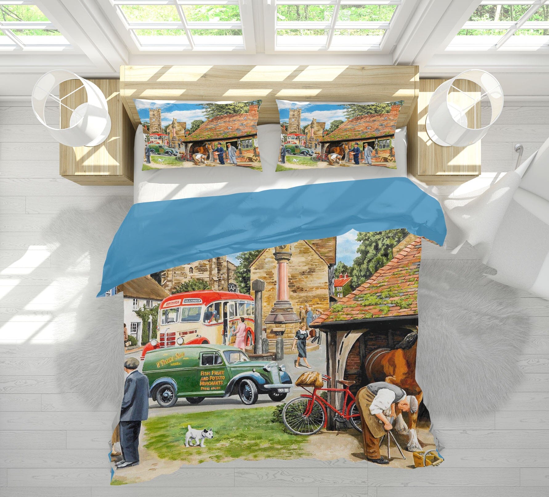 3D Letters For The Blacksmith 2034 Trevor Mitchell bedding Bed Pillowcases Quilt Quiet Covers AJ Creativity Home 