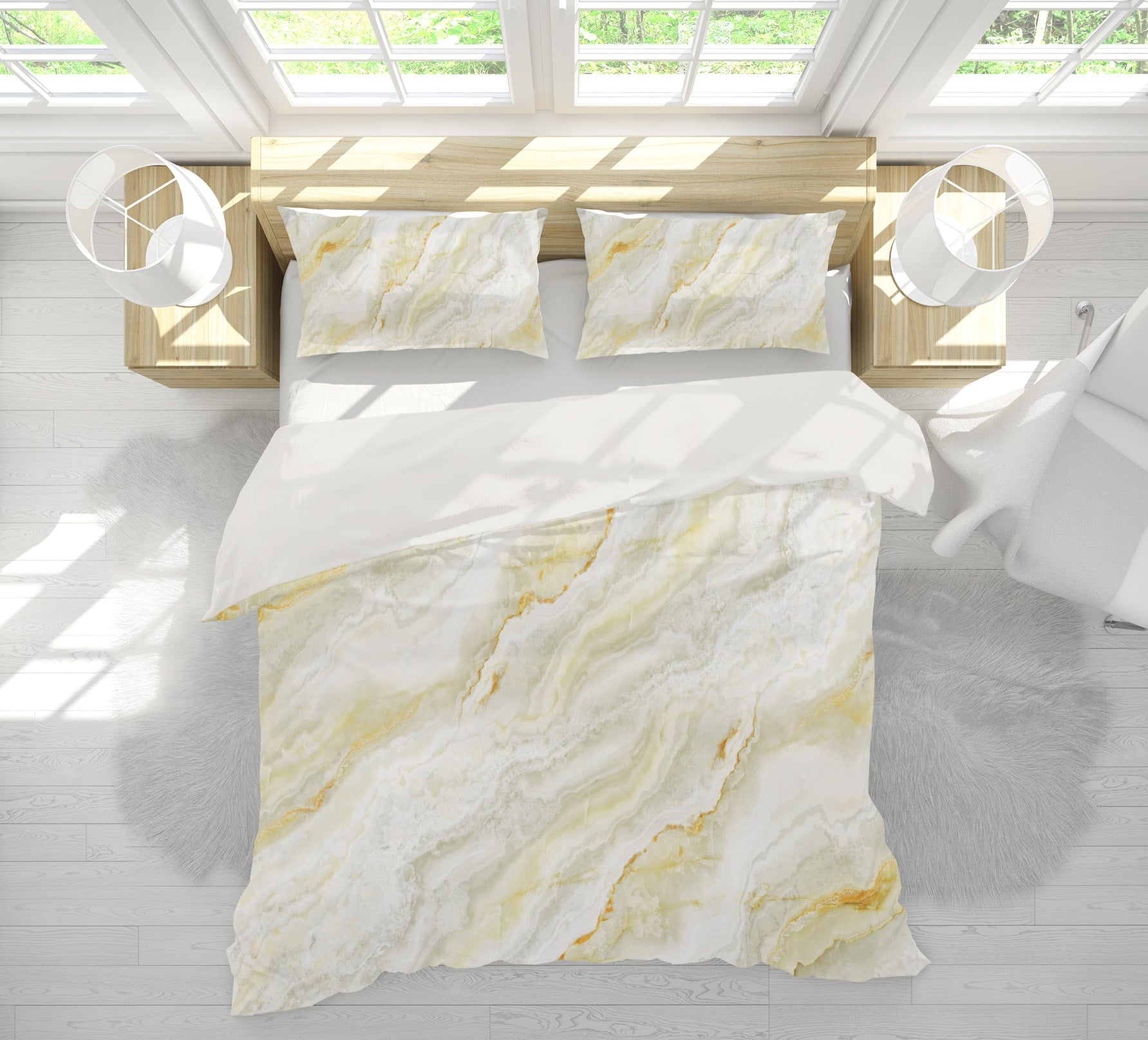 3D Marbling 15219 Bed Pillowcases Quilt