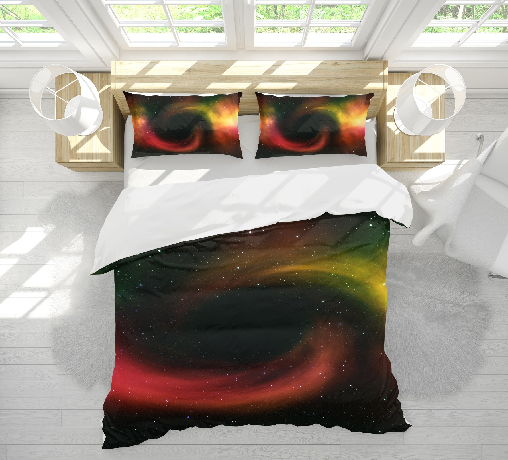 3D Starry Sky 19127 Bed Pillowcases Quilt