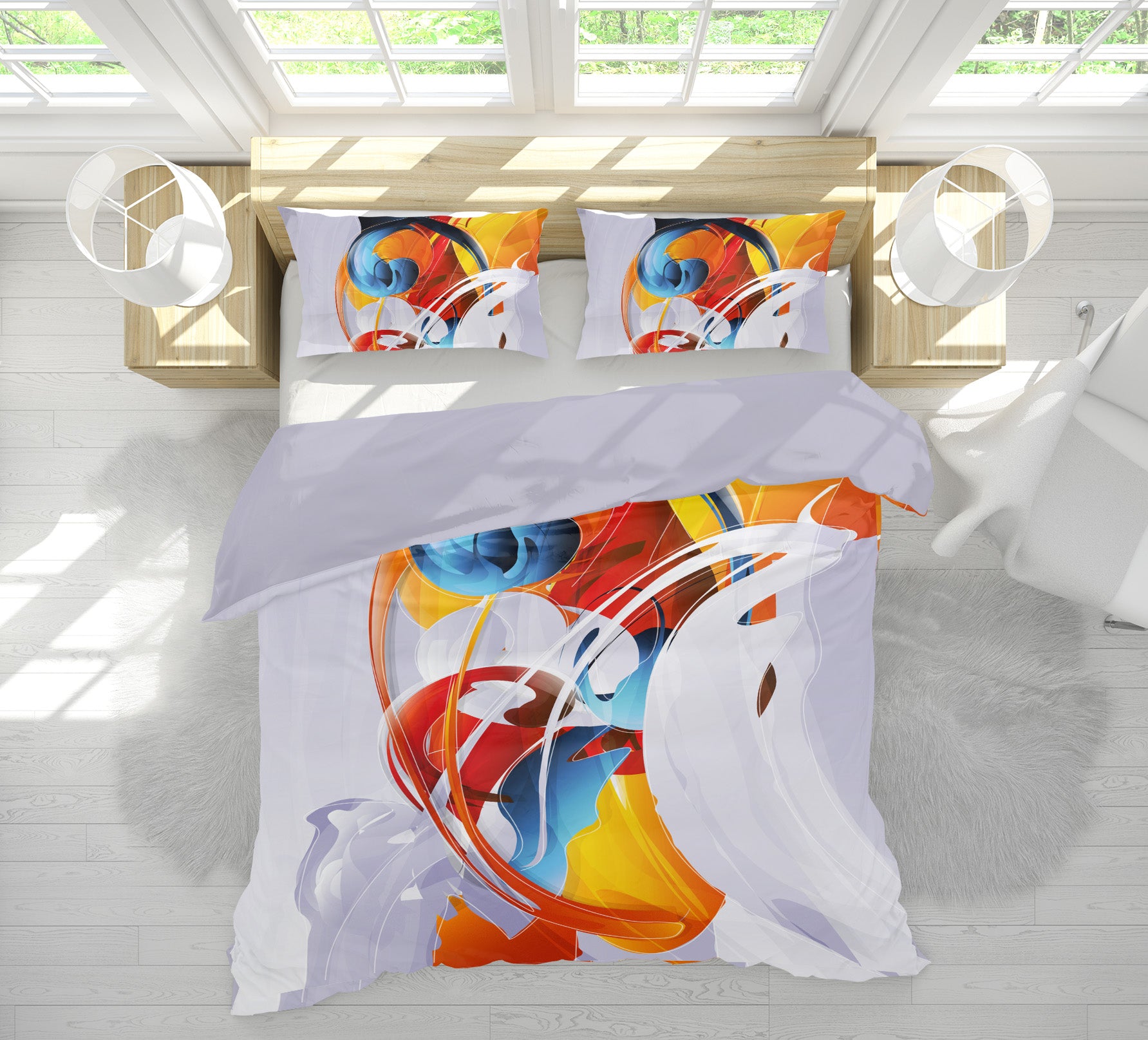 3D Colorful 15214 Bed Pillowcases Quilt