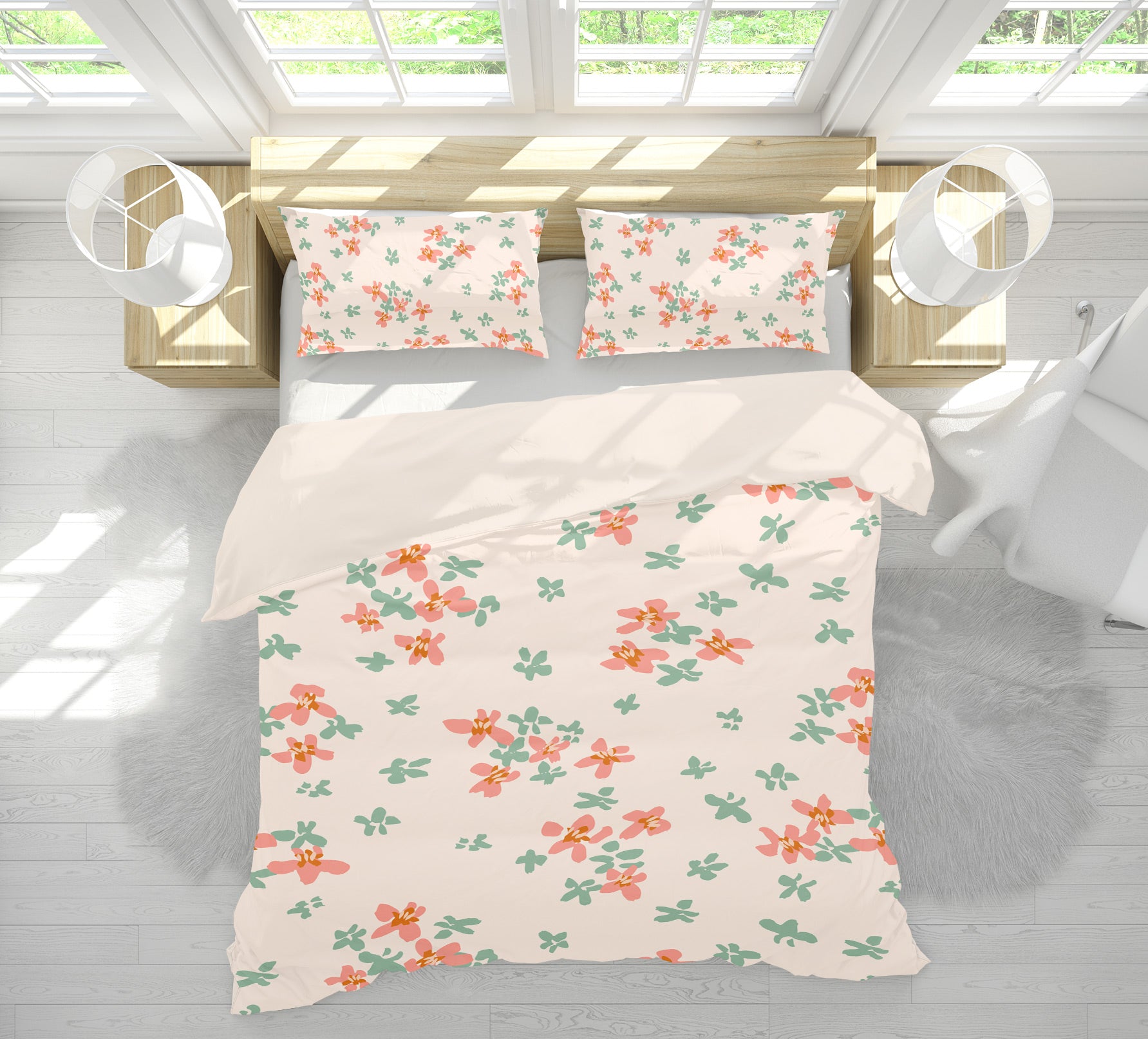 3D Green Red Floral 109121 Kashmira Jayaprakash Bedding Bed Pillowcases Quilt