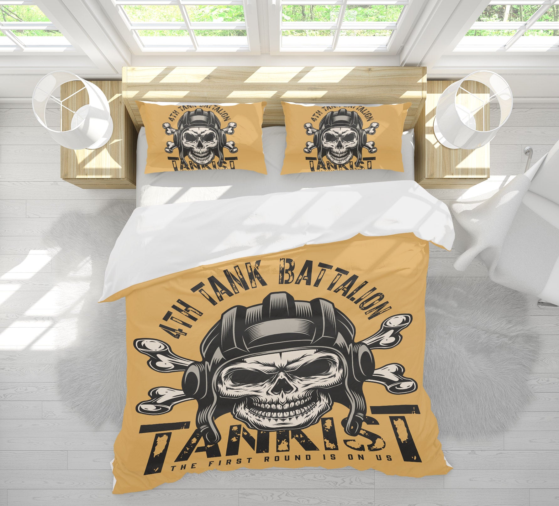 3D Skull 60223 Bed Pillowcases Quilt