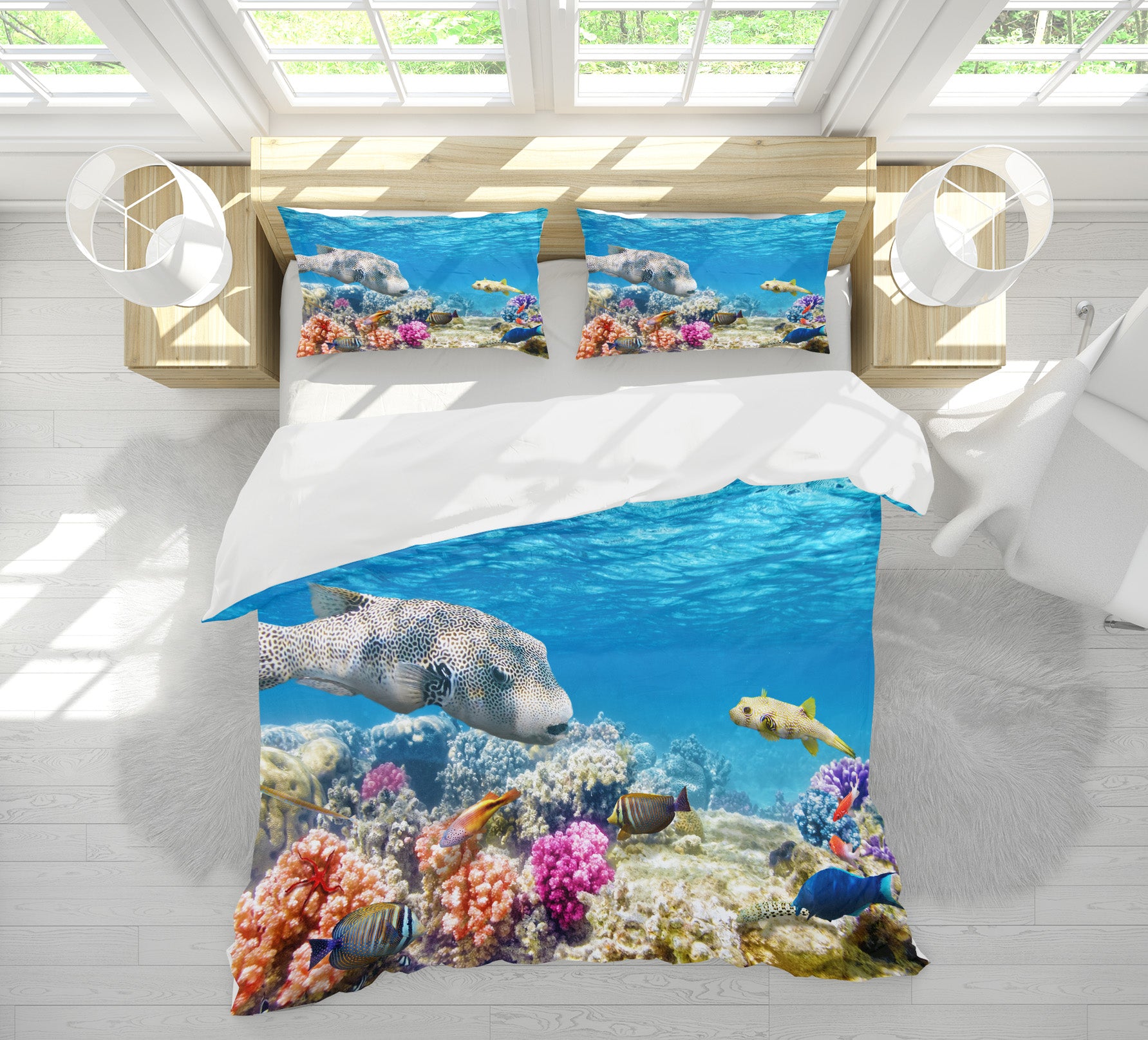 3D Fish Coral 21053 Bed Pillowcases Quilt