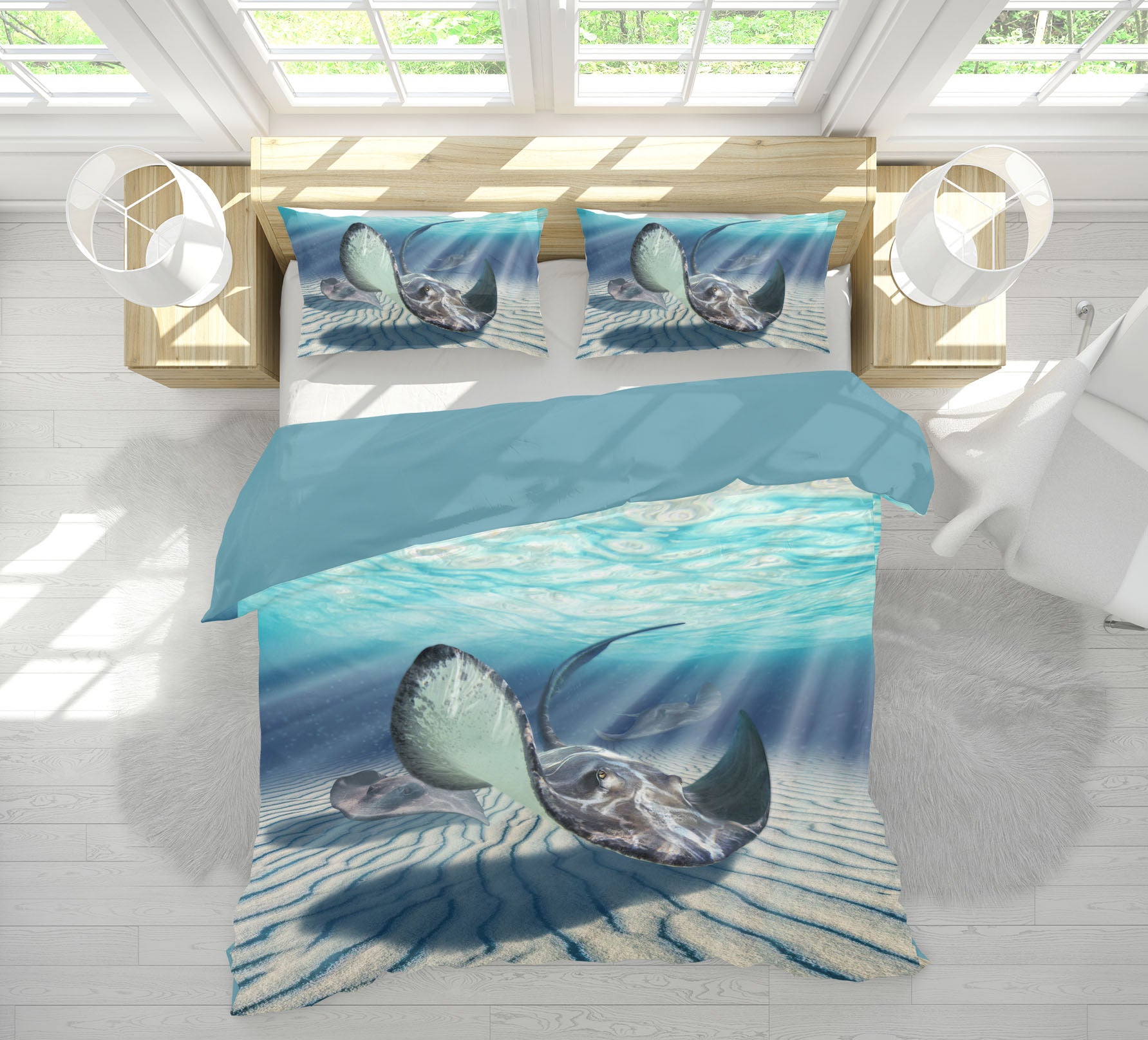 3D Sea Creatures 18072 Jerry LoFaro bedding Bed Pillowcases Quilt