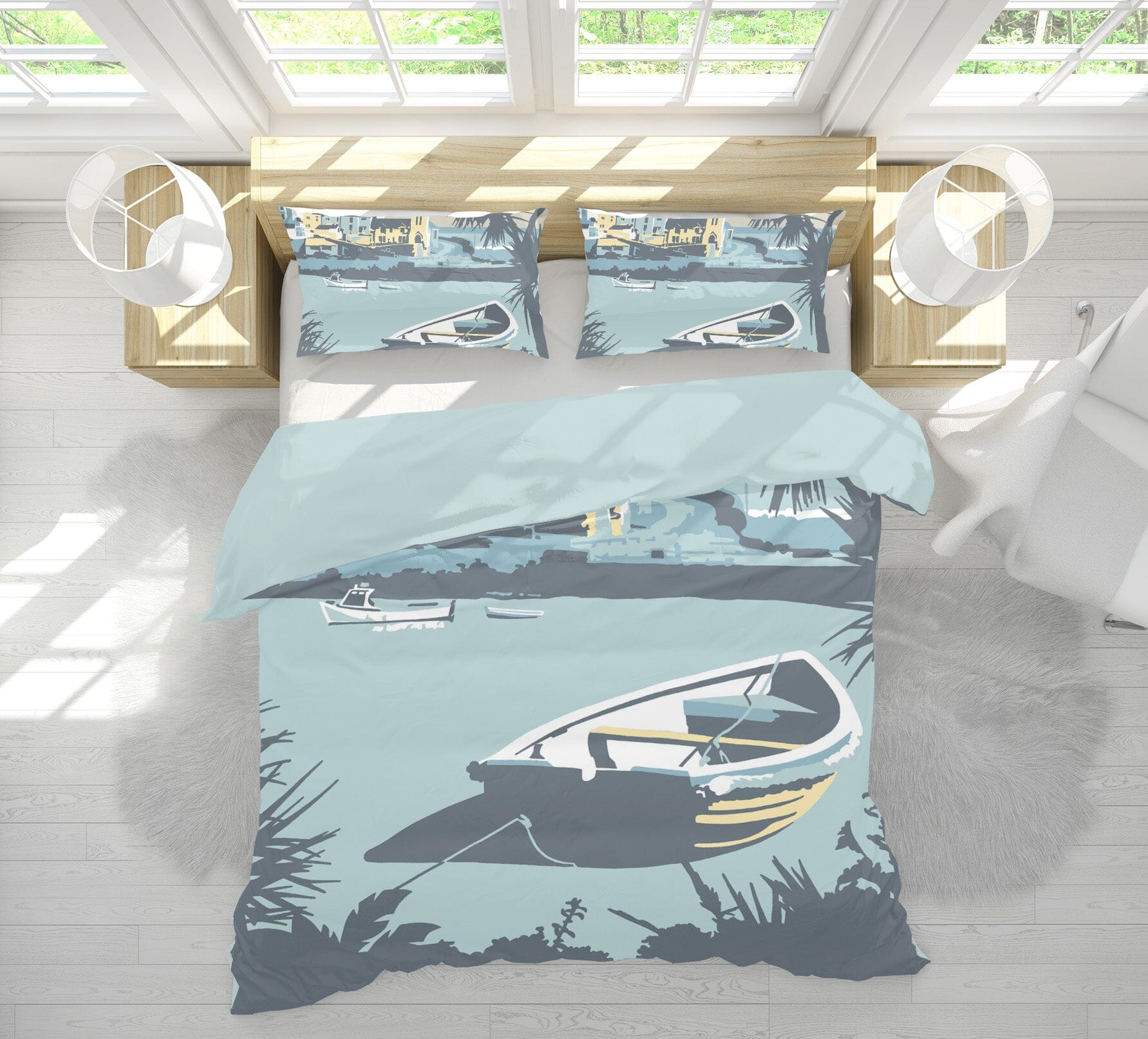 3D Porthleven 2045 Steve Read Bedding Bed Pillowcases Quilt Quiet Covers AJ Creativity Home 