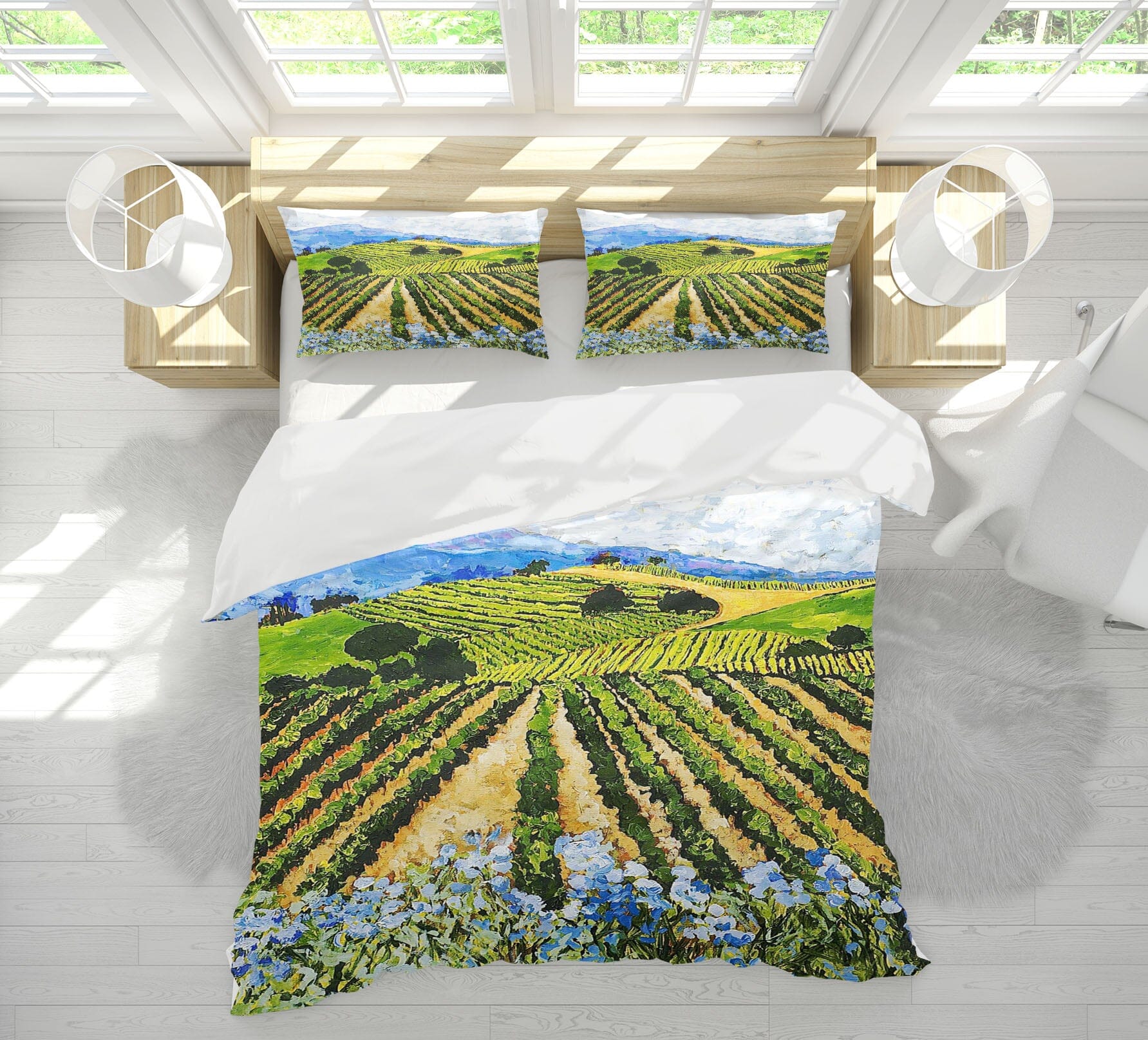 3D Field 2004 Allan P. Friedlander Bedding Bed Pillowcases Quilt Quiet Covers AJ Creativity Home 