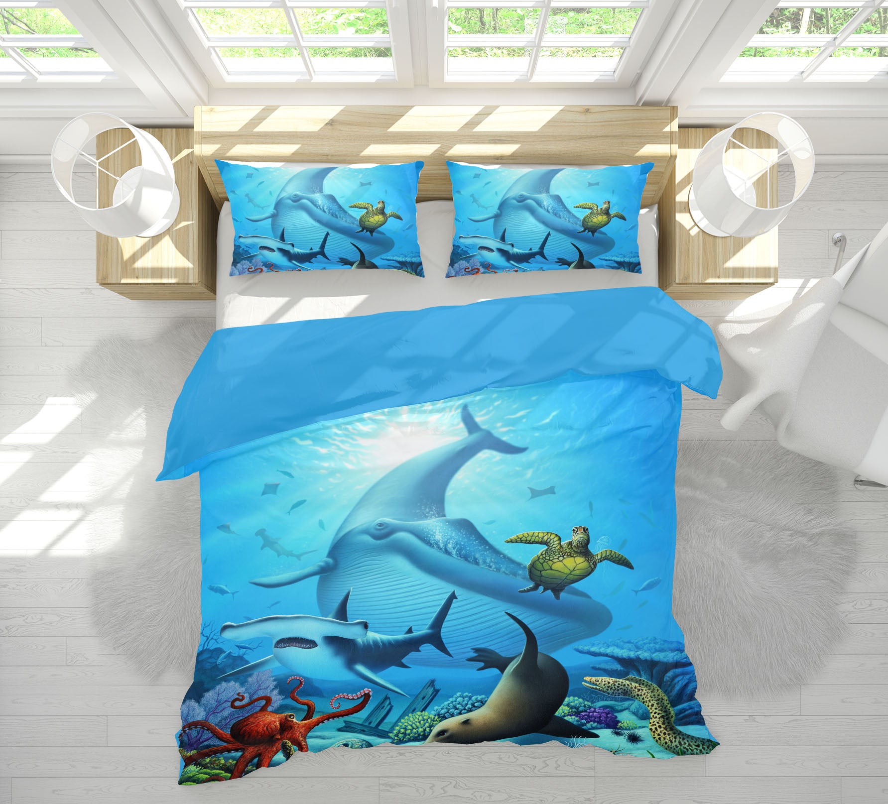 3D Ocean Life 18068 Jerry LoFaro bedding Bed Pillowcases Quilt