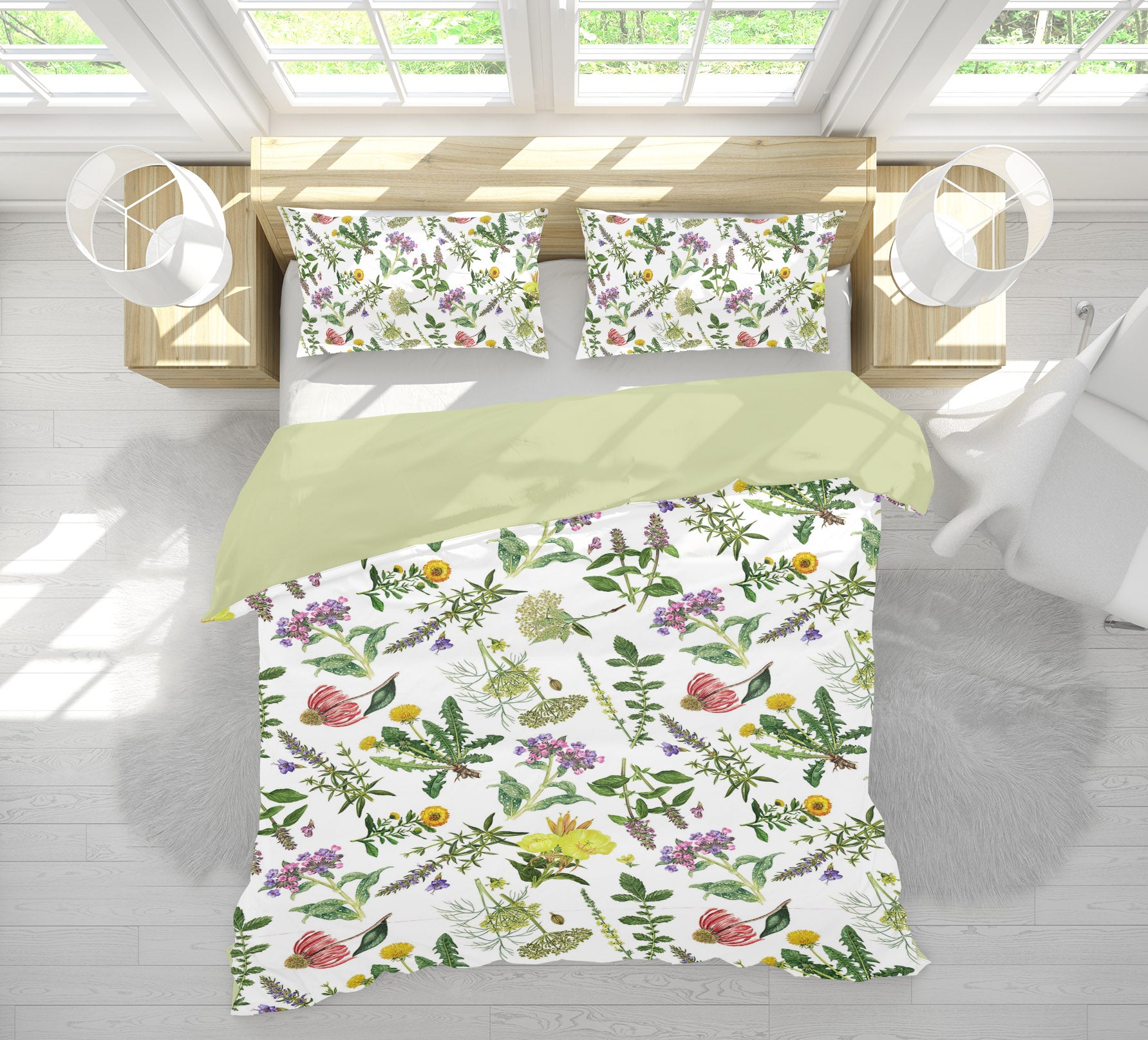 3D Leaf Flower 18204 Uta Naumann Bedding Bed Pillowcases Quilt