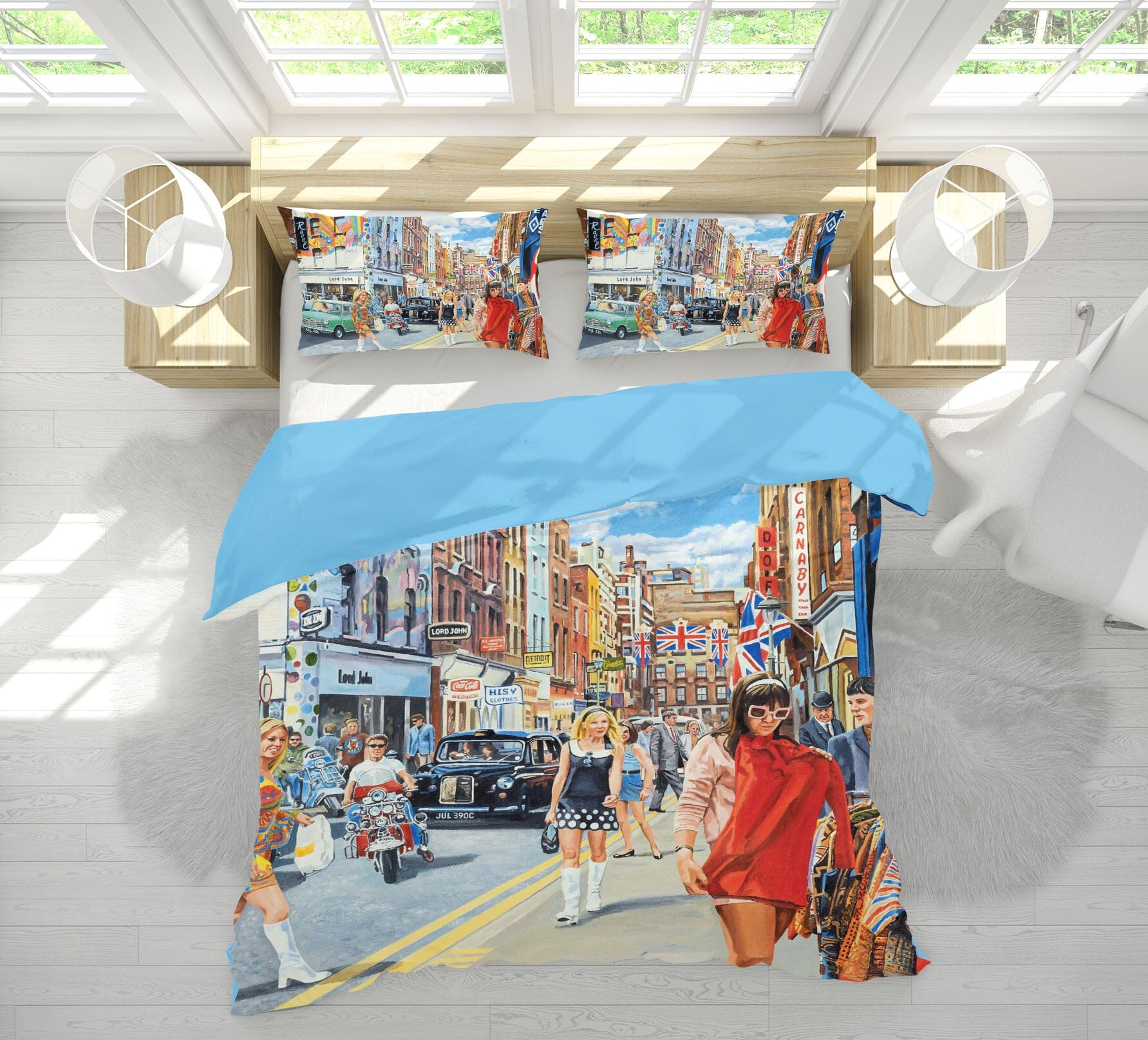 3D Carnaby Street 2013 Trevor Mitchell bedding Bed Pillowcases Quilt Quiet Covers AJ Creativity Home 