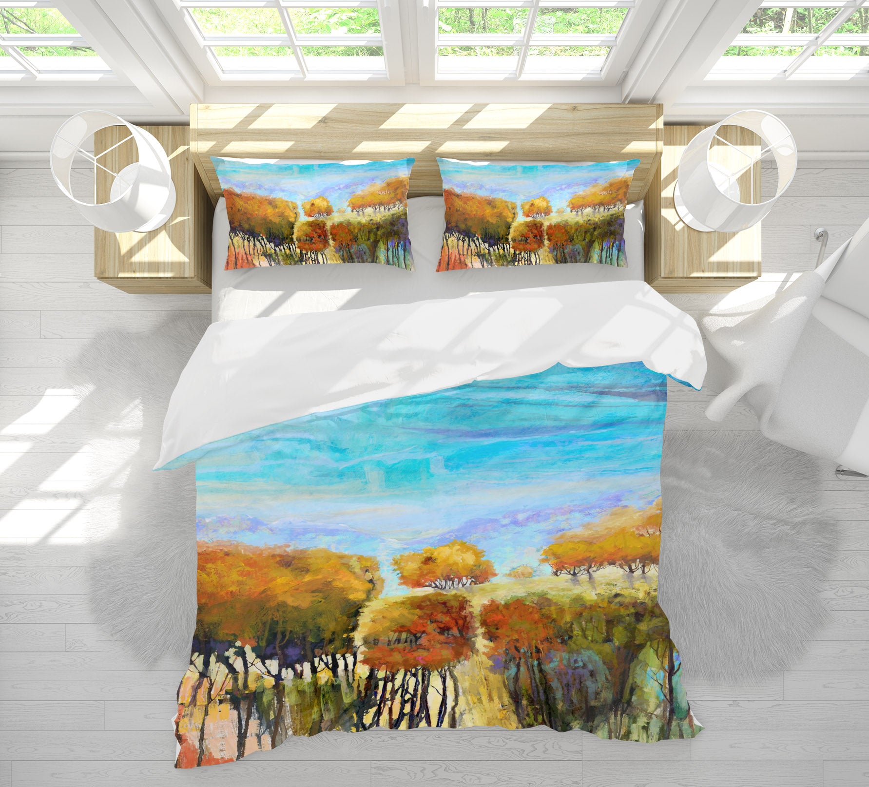 3D Yellow Woods 1018 Michael Tienhaara Bedding Bed Pillowcases Quilt