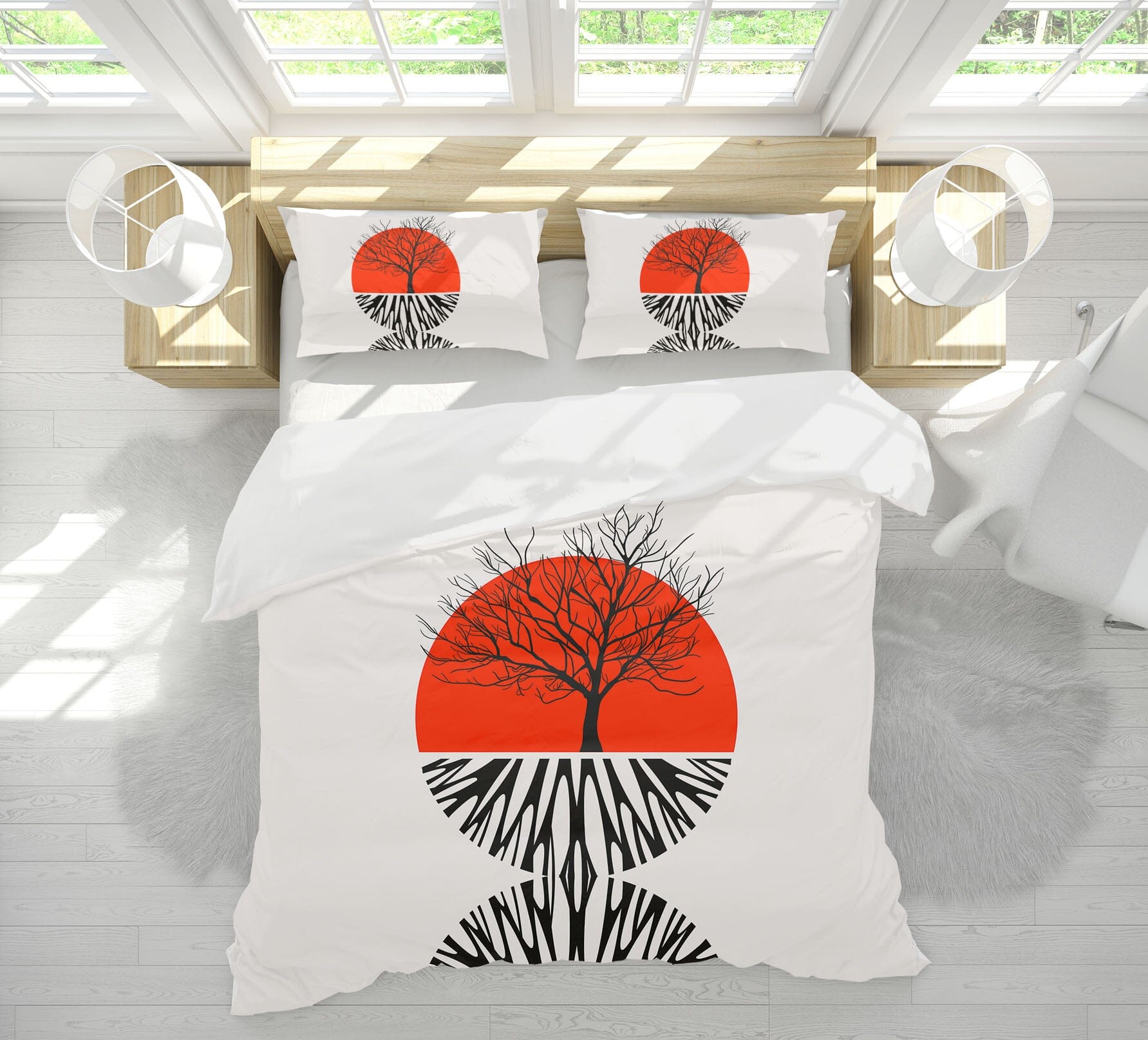 3D Round Dead Tree 234 Boris Draschoff Bedding Bed Pillowcases Quilt Quiet Covers AJ Creativity Home 