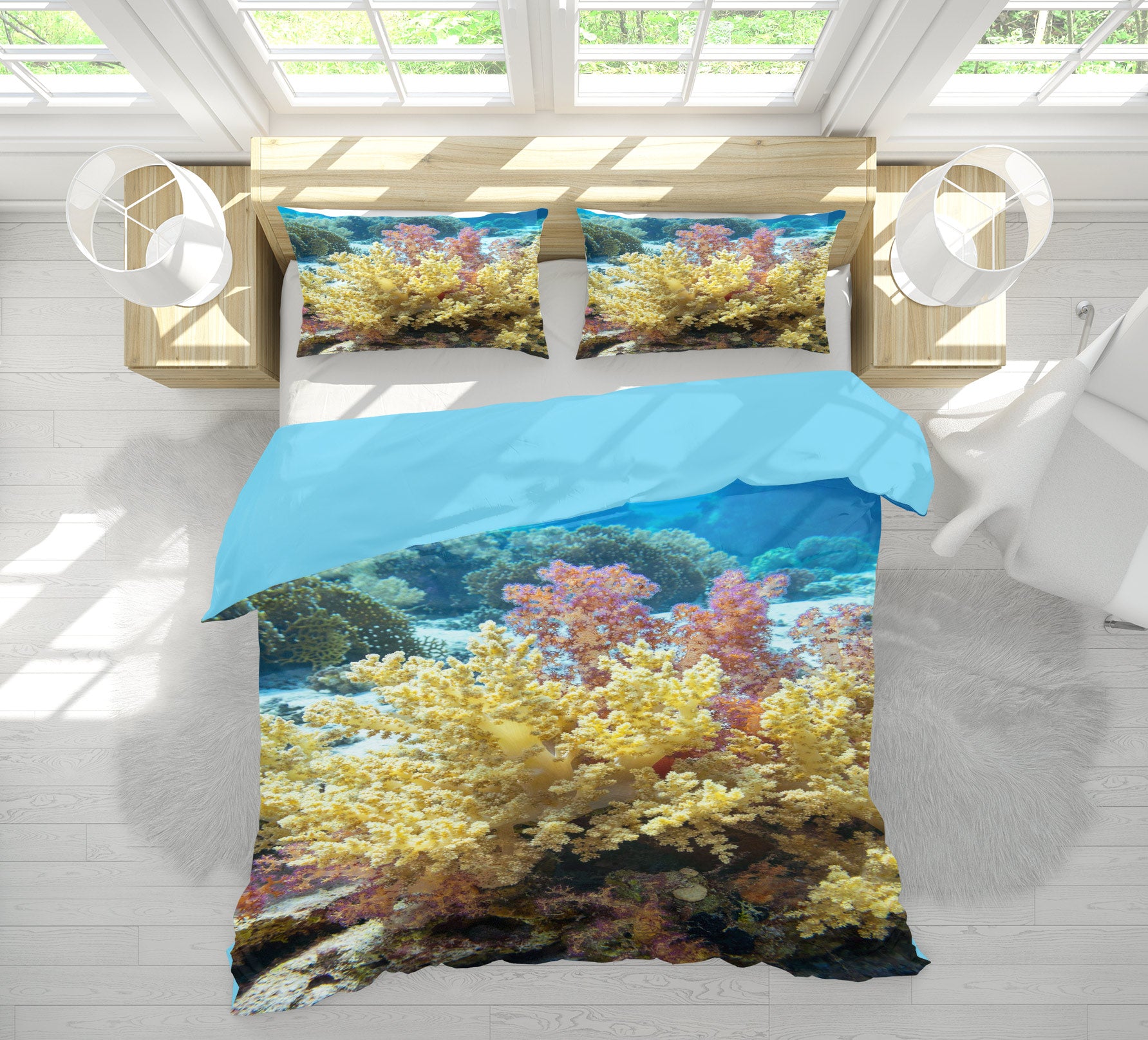 3D Coral 15177 Bed Pillowcases Quilt