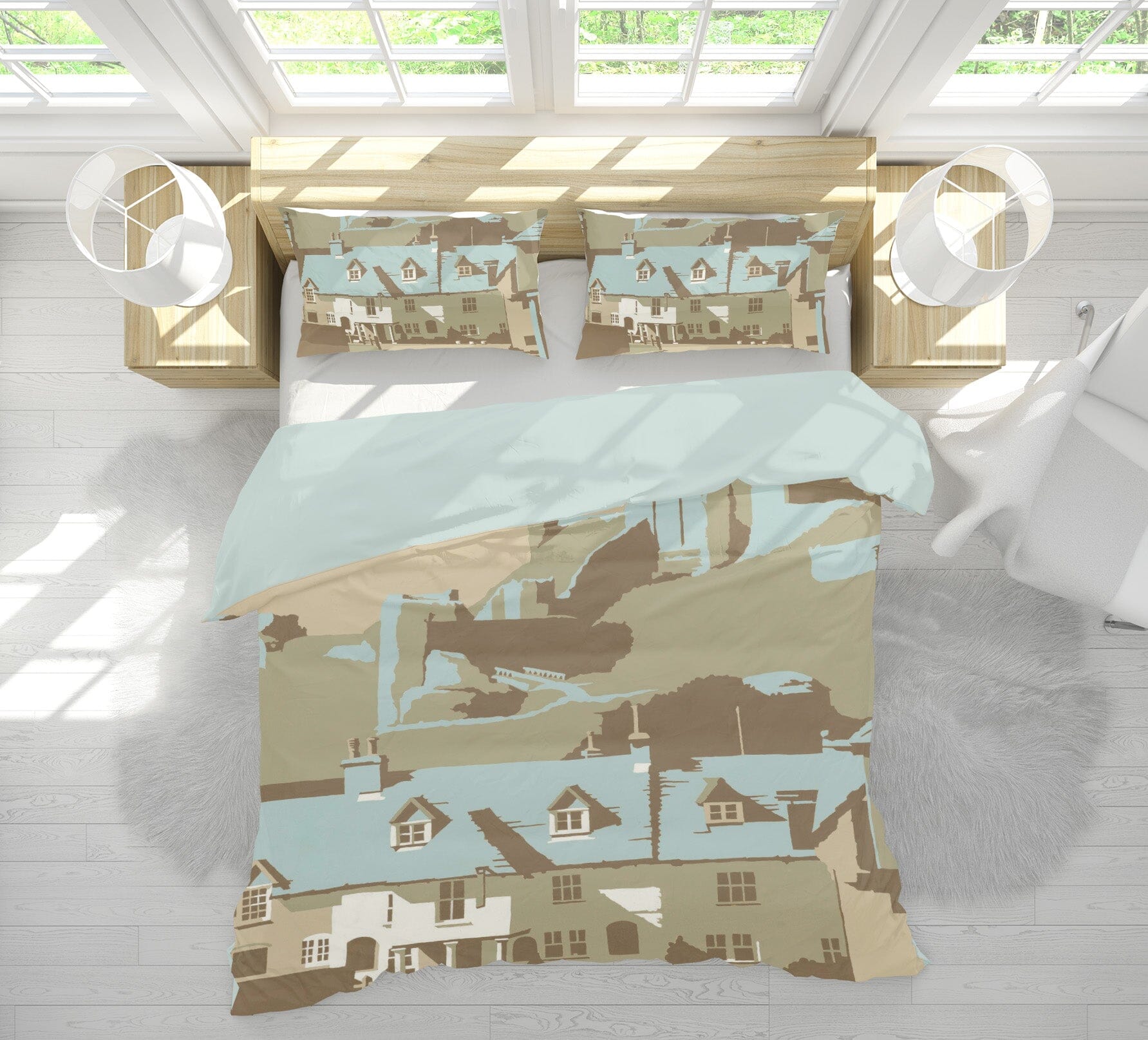 3D Corfe Castle 2015 Steve Read Bedding Bed Pillowcases Quilt Quiet Covers AJ Creativity Home 