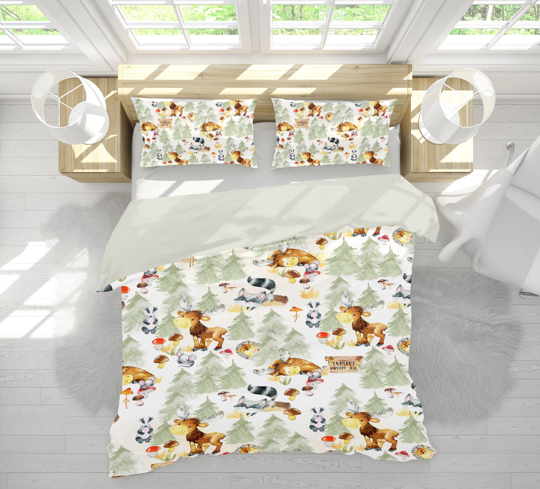 3D Cartoon Fox 228 Uta Naumann Bedding Bed Pillowcases Quilt