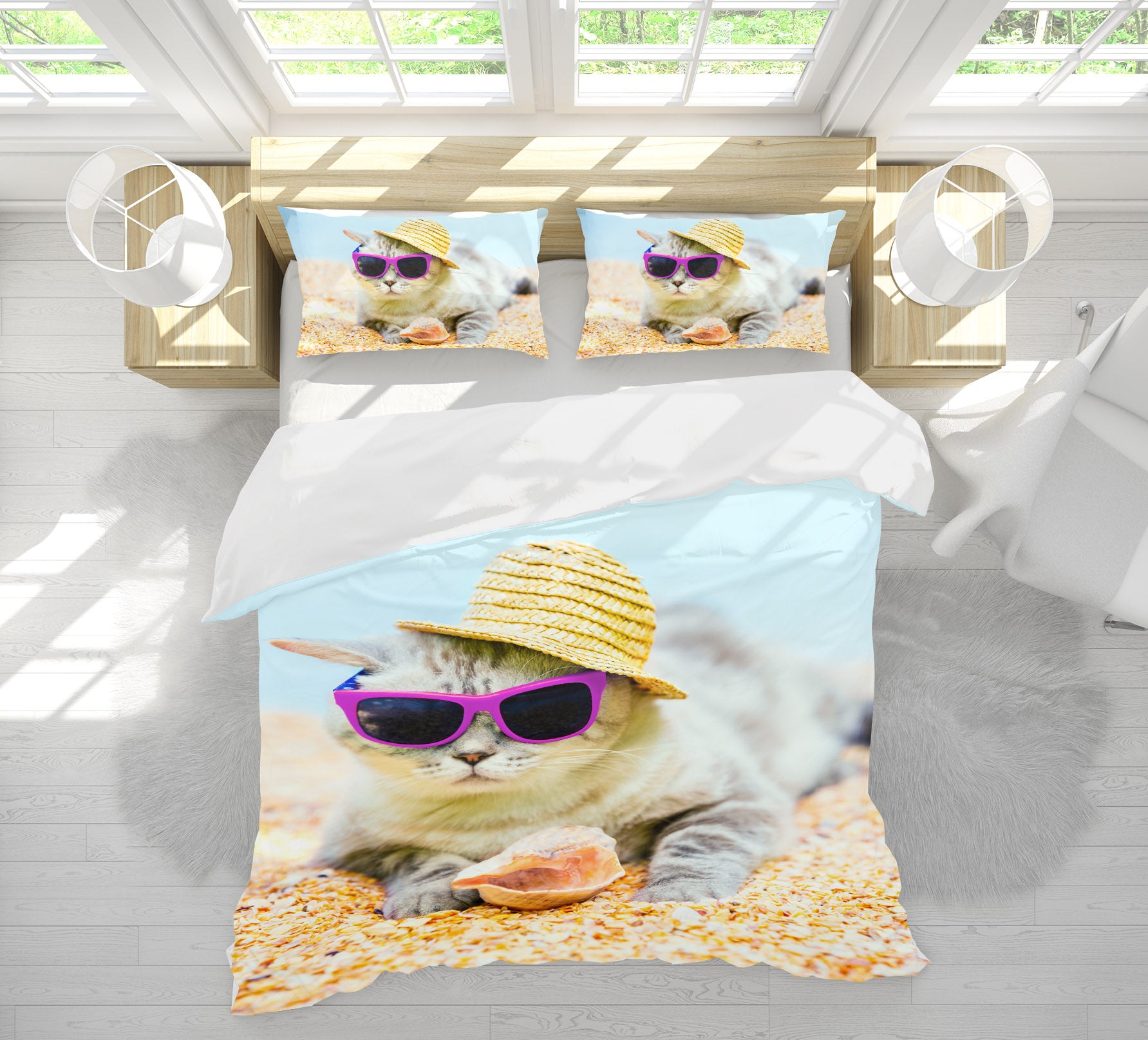 3D Kitten 15086 Bed Pillowcases Quilt