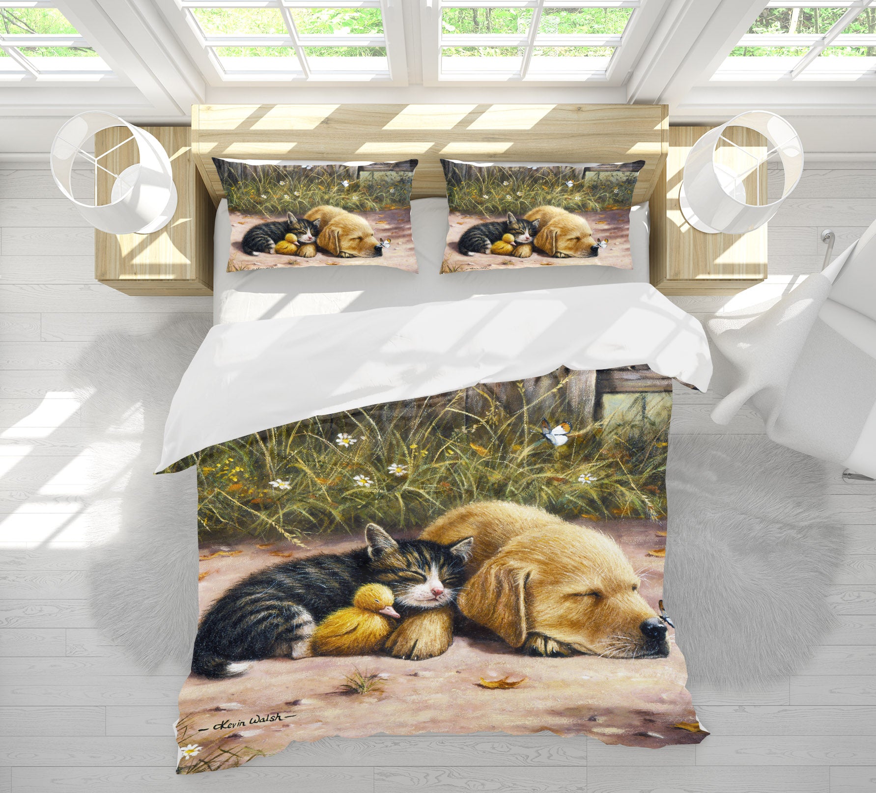 3D Cat Dog Duck 12503 Kevin Walsh Bedding Bed Pillowcases Quilt