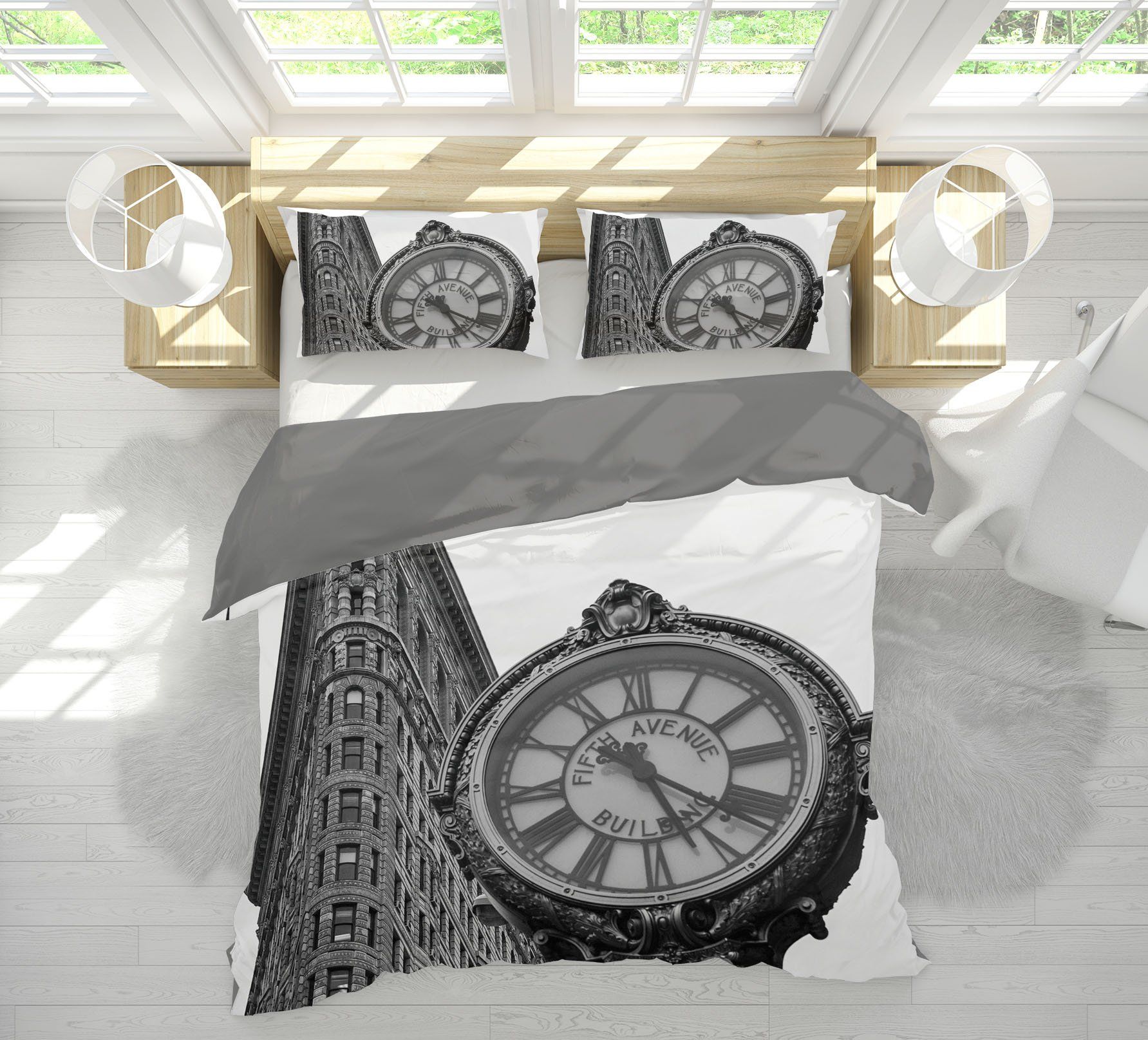 3D Alarm Clock 2123 Marco Carmassi Bedding Bed Pillowcases Quilt Quiet Covers AJ Creativity Home 