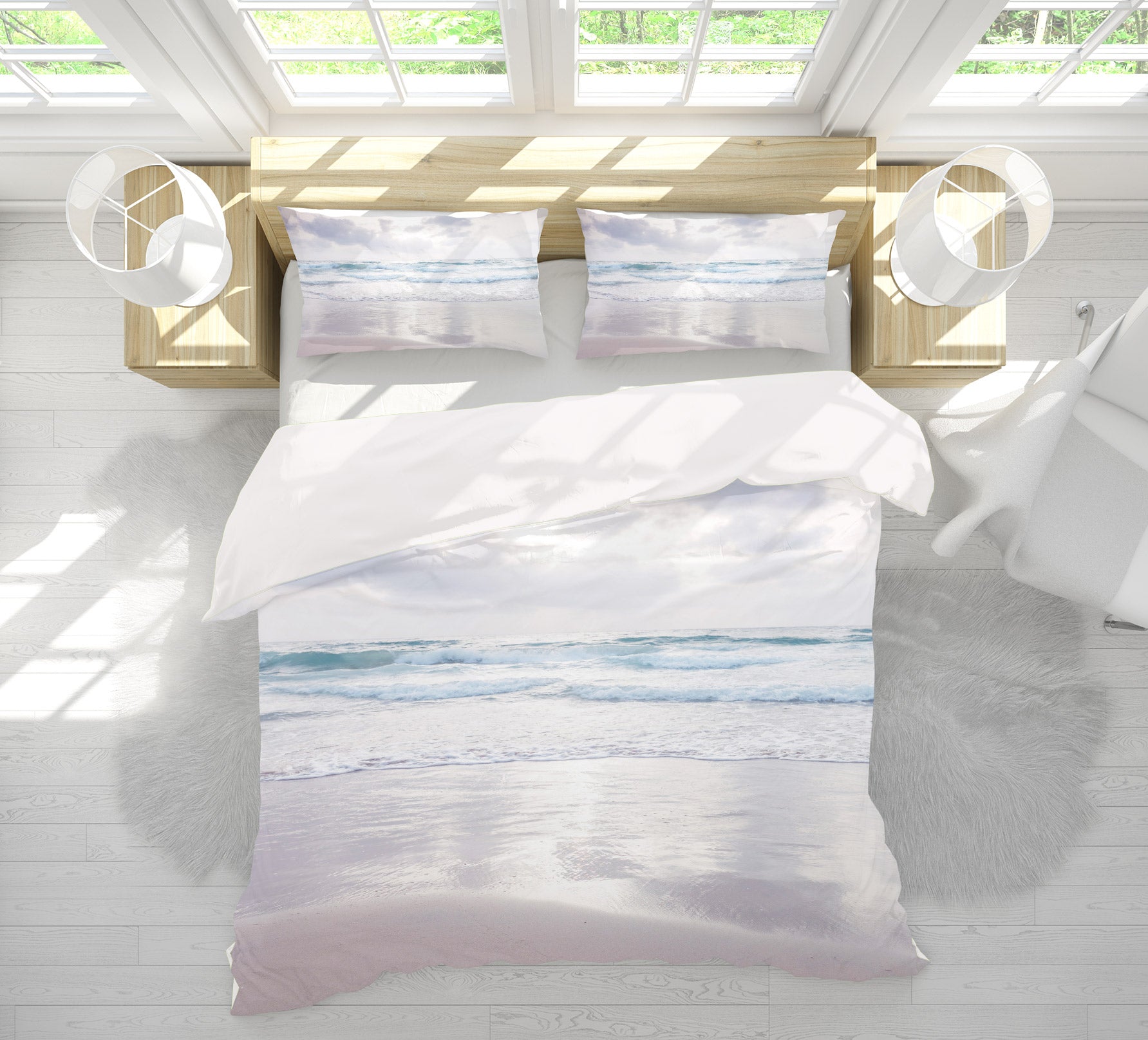 3D Beach Waves 6919 Assaf Frank Bedding Bed Pillowcases Quilt Cover Duvet Cover