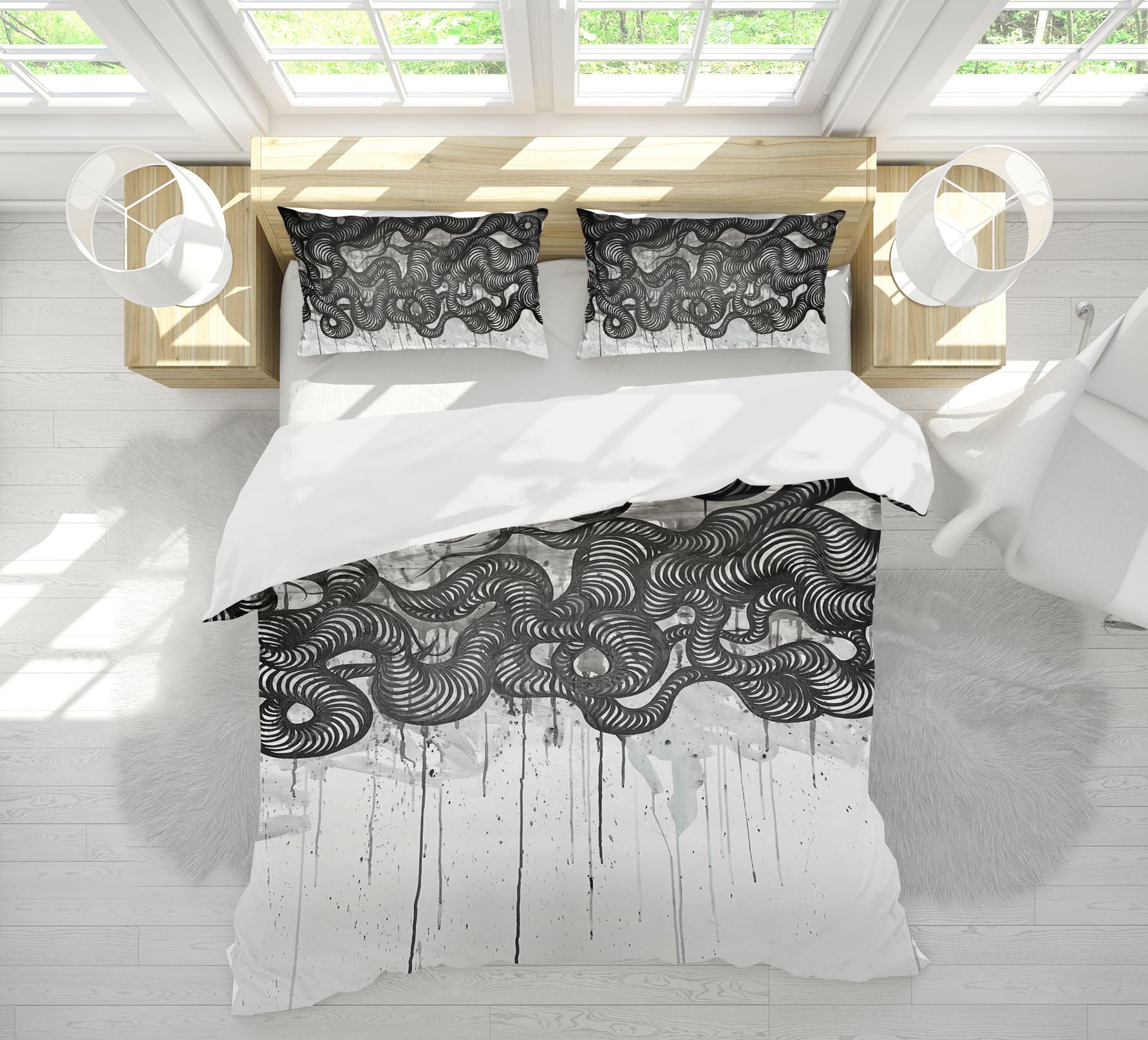 3D Black Sketch 3046 Jacqueline Reynoso Bedding Bed Pillowcases Quilt Cover Duvet Cover
