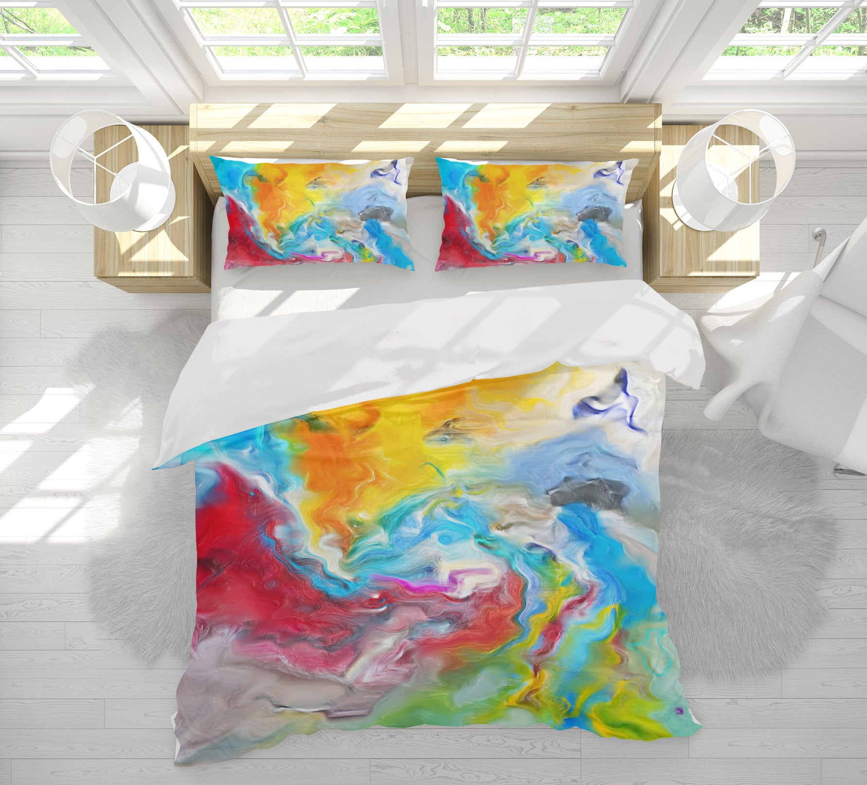 3D Color Pattern 15205 Bed Pillowcases Quilt