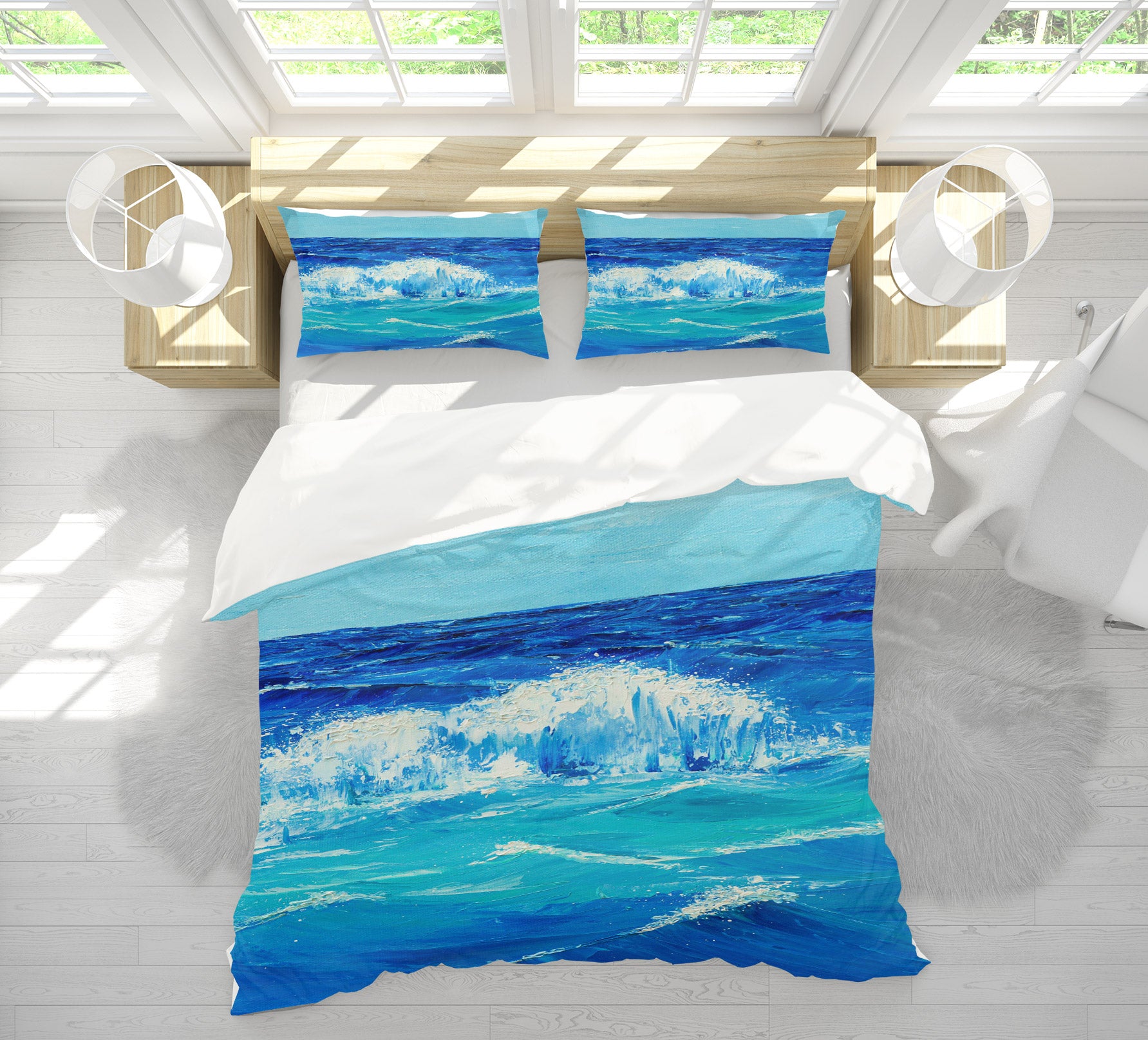 3D Waves 1748 Marina Zotova Bedding Bed Pillowcases Quilt