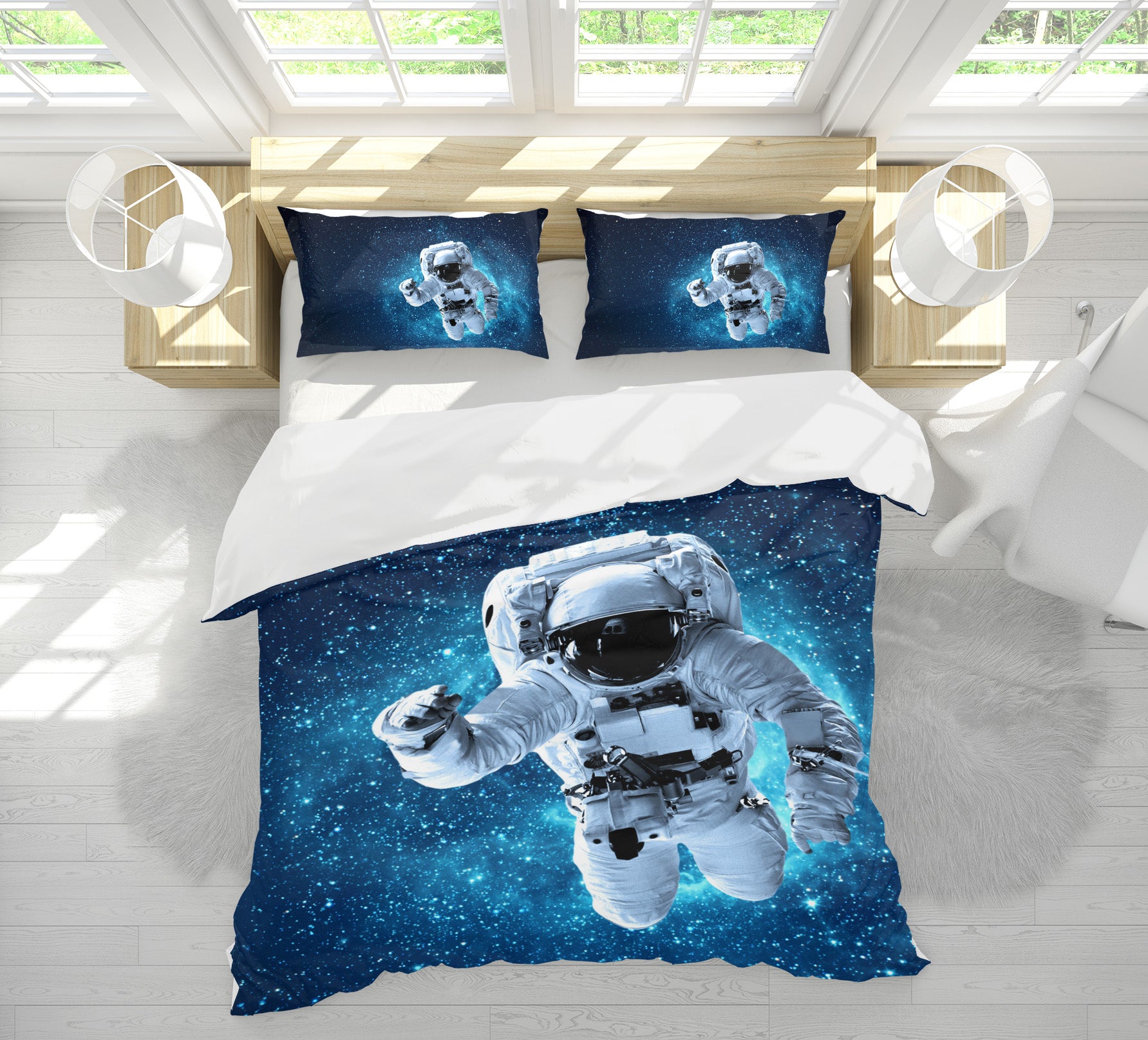 3D Astronaut 60129 Bed Pillowcases Quilt