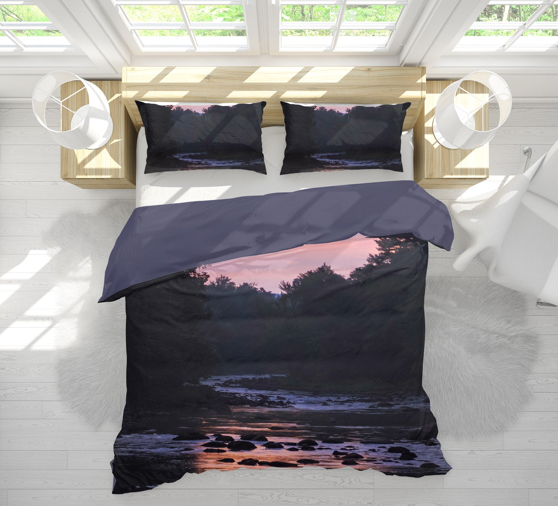 3D Twilight River 1033 Jerry LoFaro bedding Bed Pillowcases Quilt