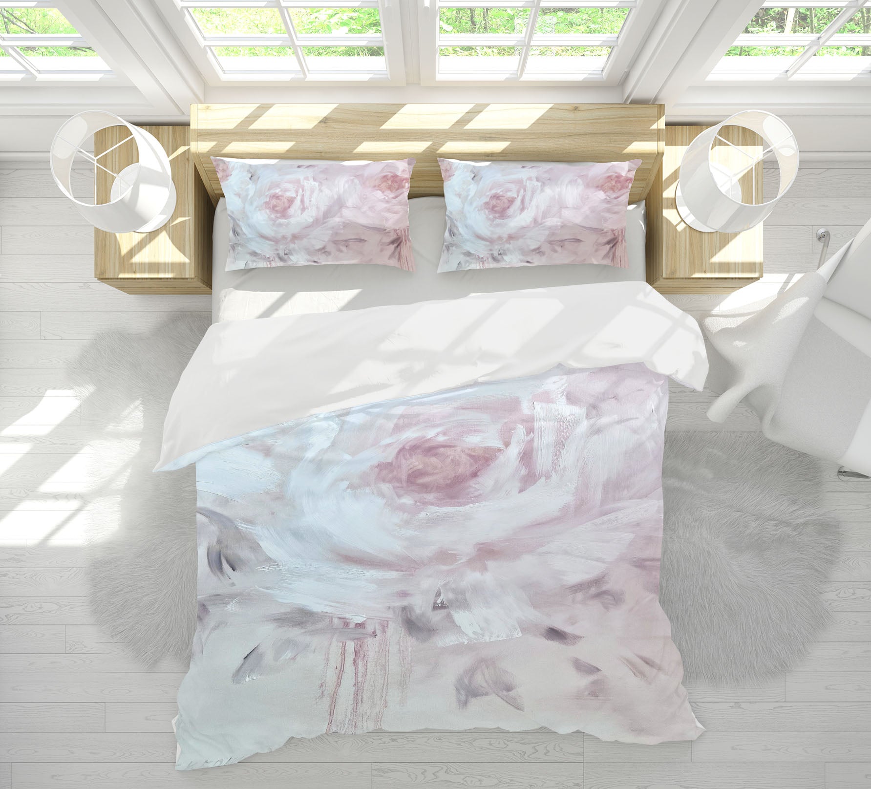 3D Pink Flower 3827 Skromova Marina Bedding Bed Pillowcases Quilt Cover Duvet Cover
