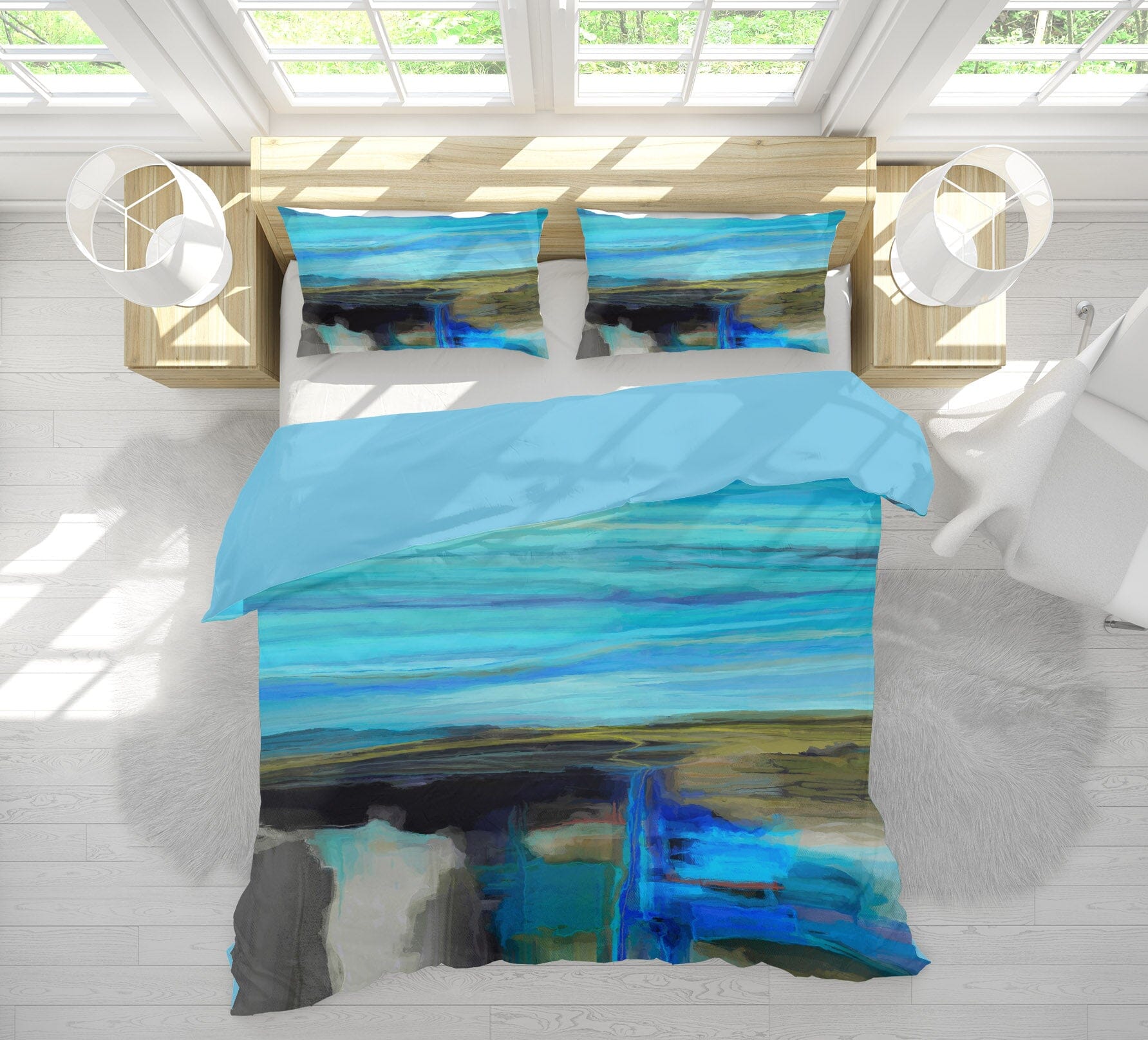 3D Night Lake 2126 Michael Tienhaara Bedding Bed Pillowcases Quilt Quiet Covers AJ Creativity Home 