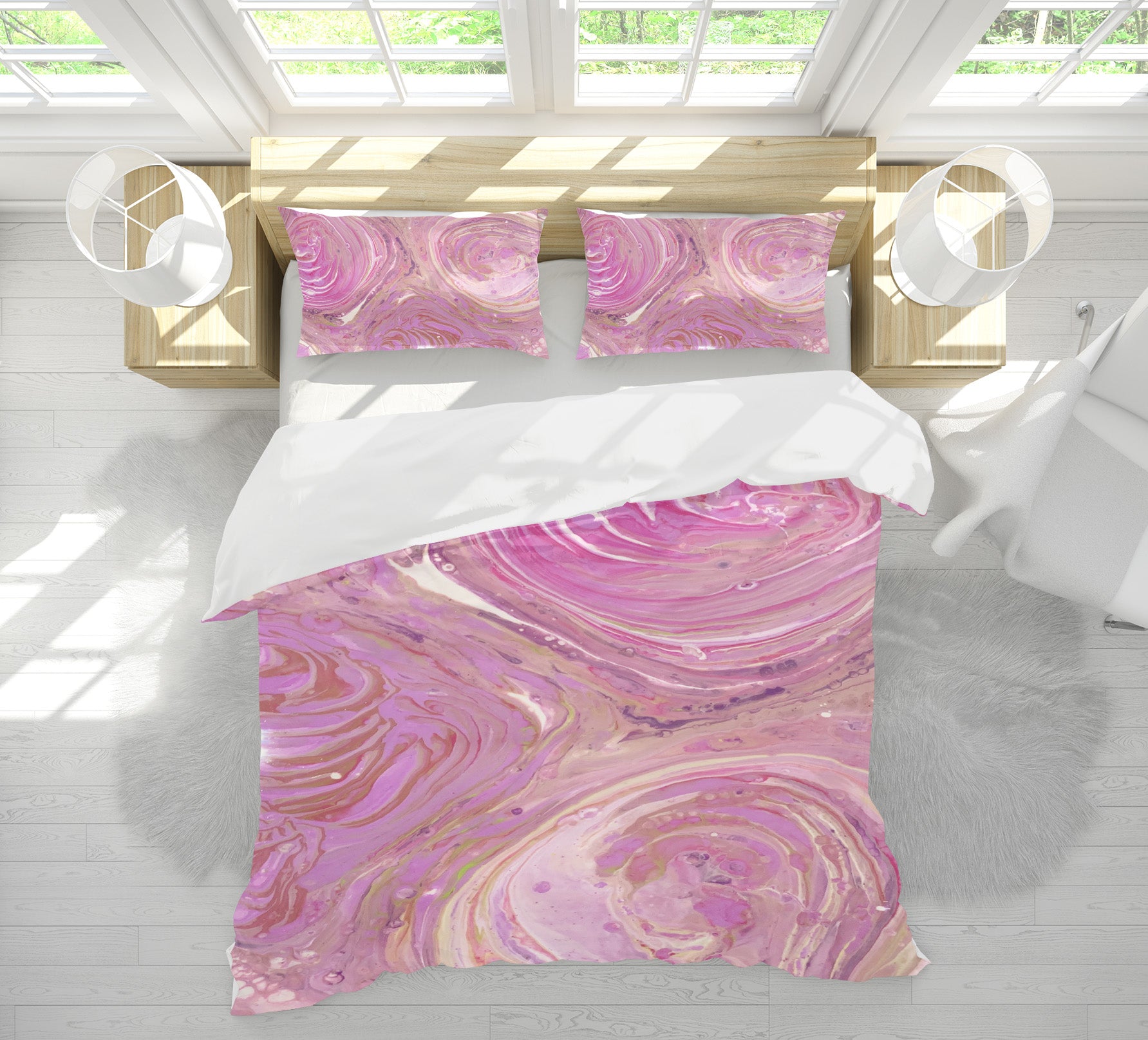 3D Pink Pattern 40055 Valerie Latrice Bedding Bed Pillowcases Quilt