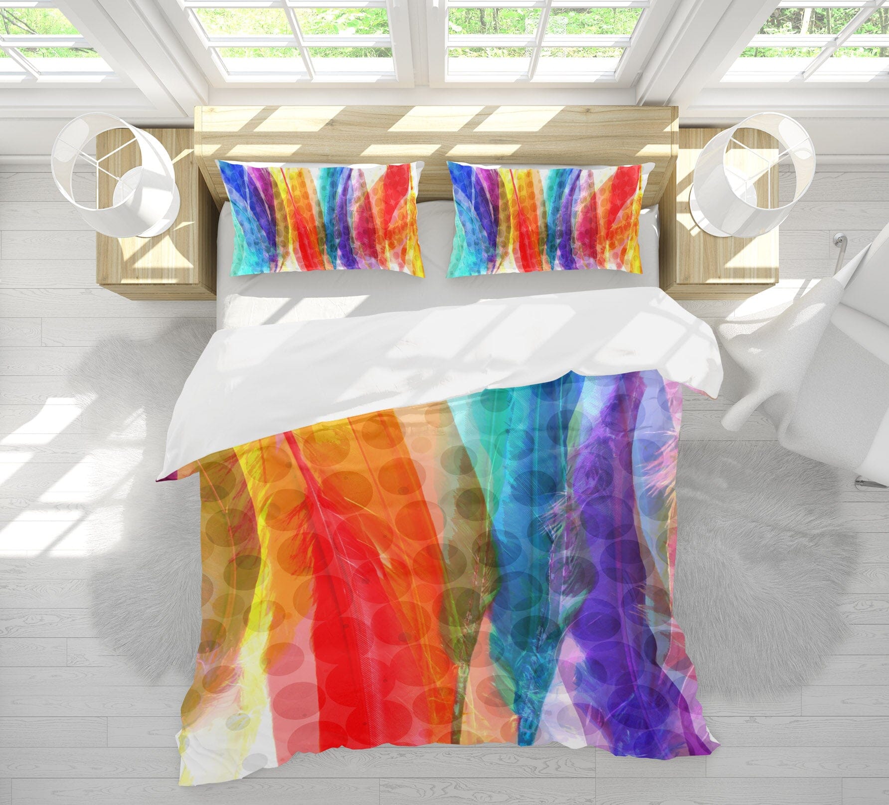 3D Dazzling Color 2005 Shandra Smith Bedding Bed Pillowcases Quilt Quiet Covers AJ Creativity Home 