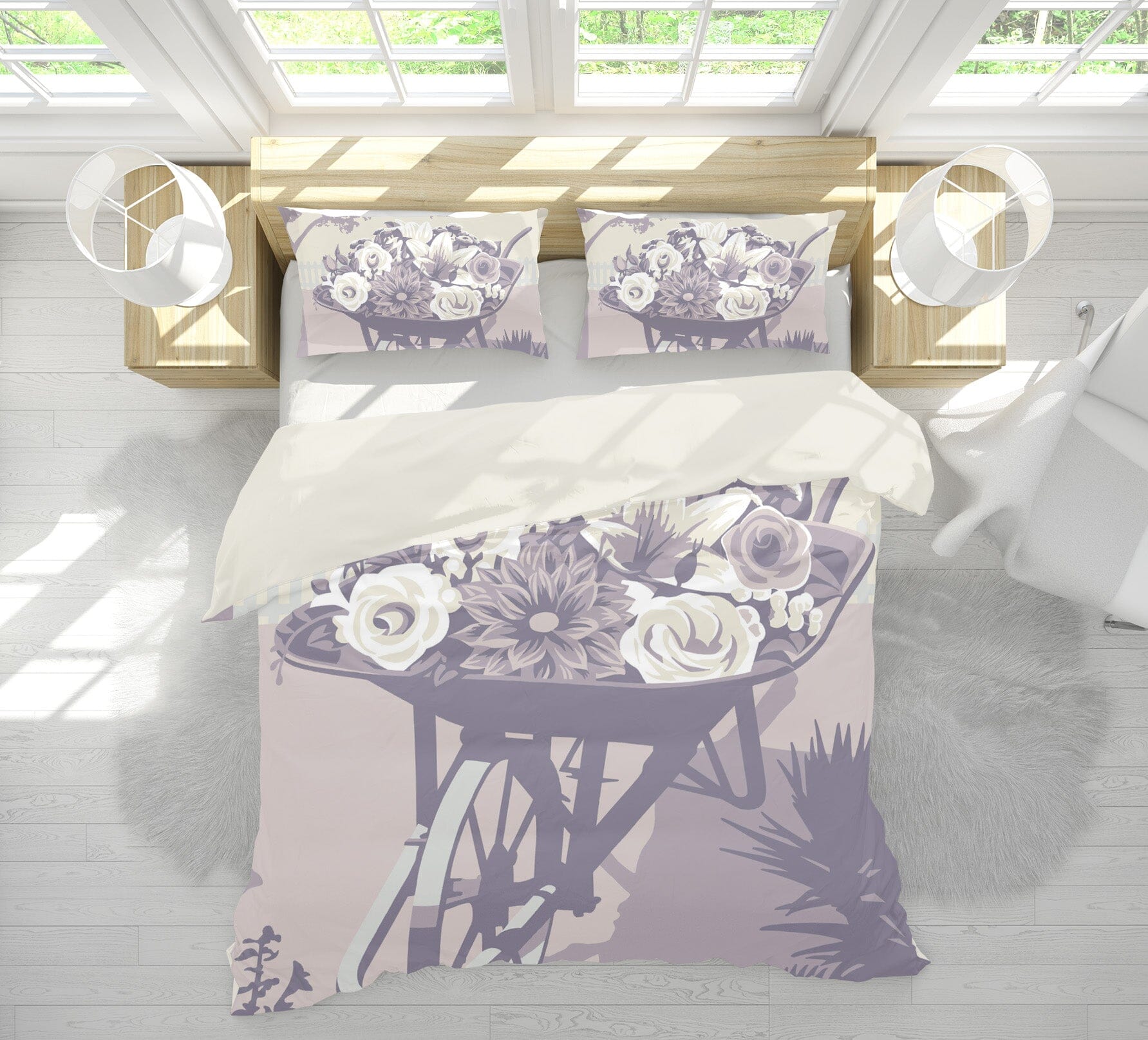 3D Chelsea Flower Show 2010 Steve Read Bedding Bed Pillowcases Quilt Quiet Covers AJ Creativity Home 
