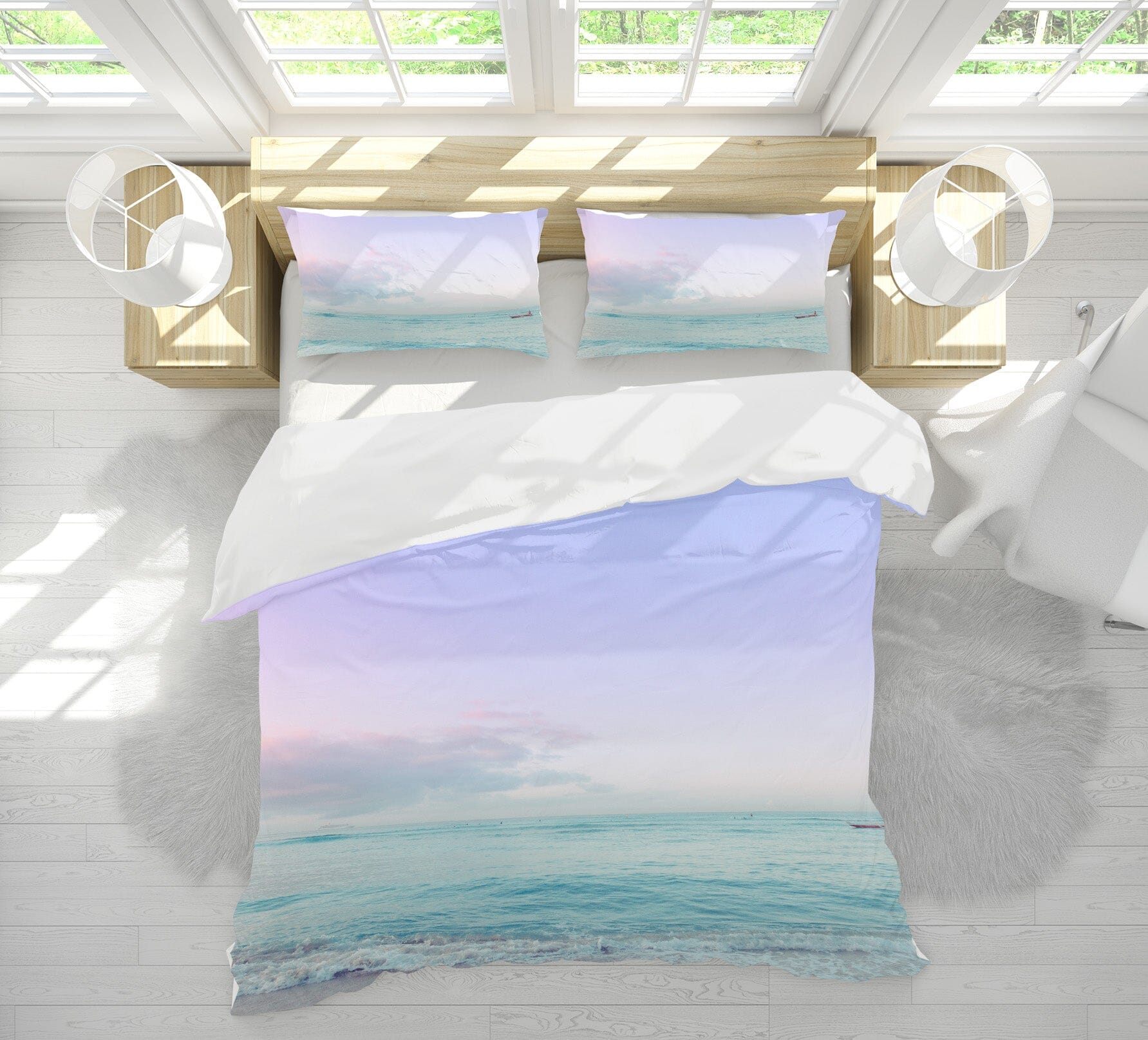 3D Purple Sky 2014 Noirblanc777 Bedding Bed Pillowcases Quilt Quiet Covers AJ Creativity Home 